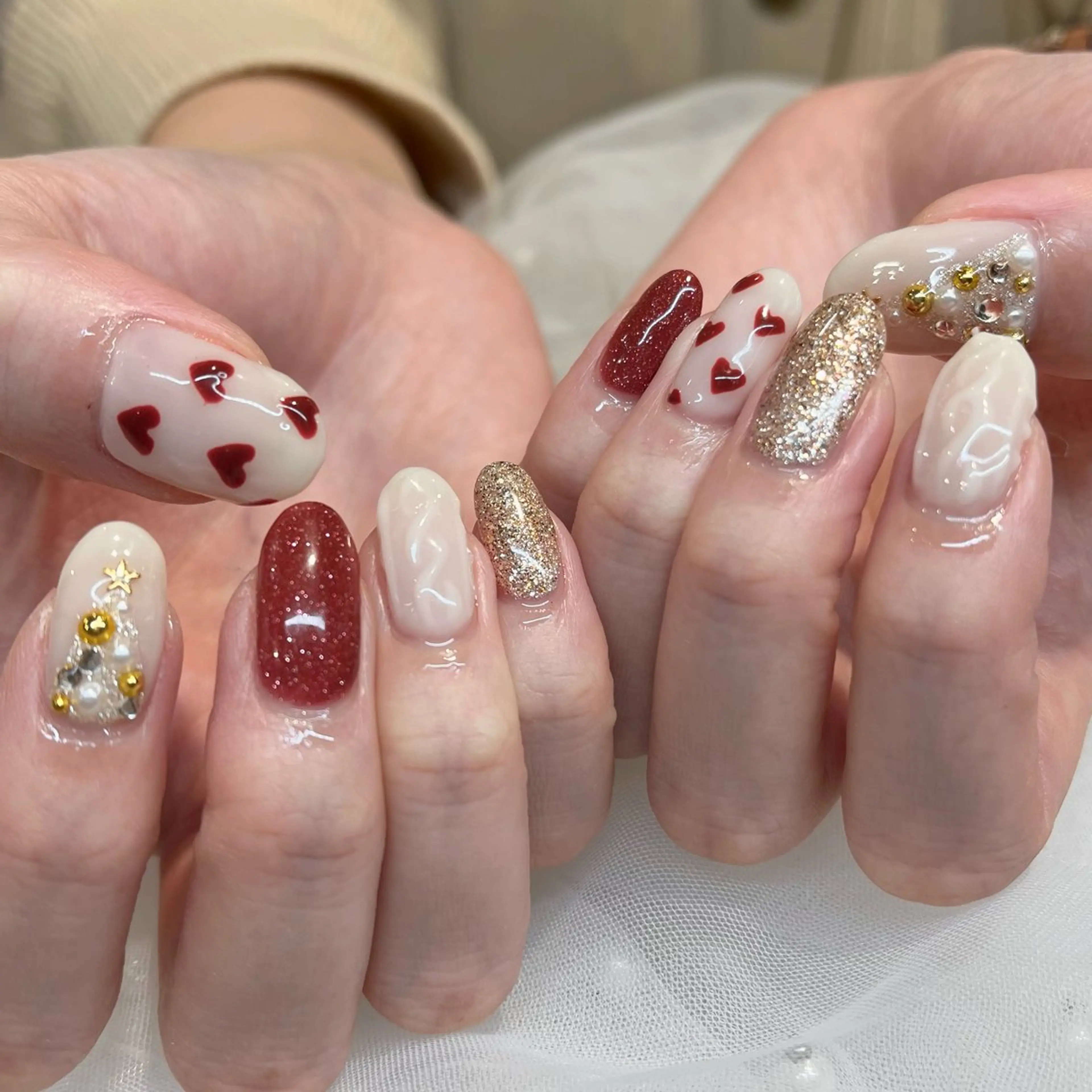 ネイル ハンドネイル 内田 里穂のネイルデザイン