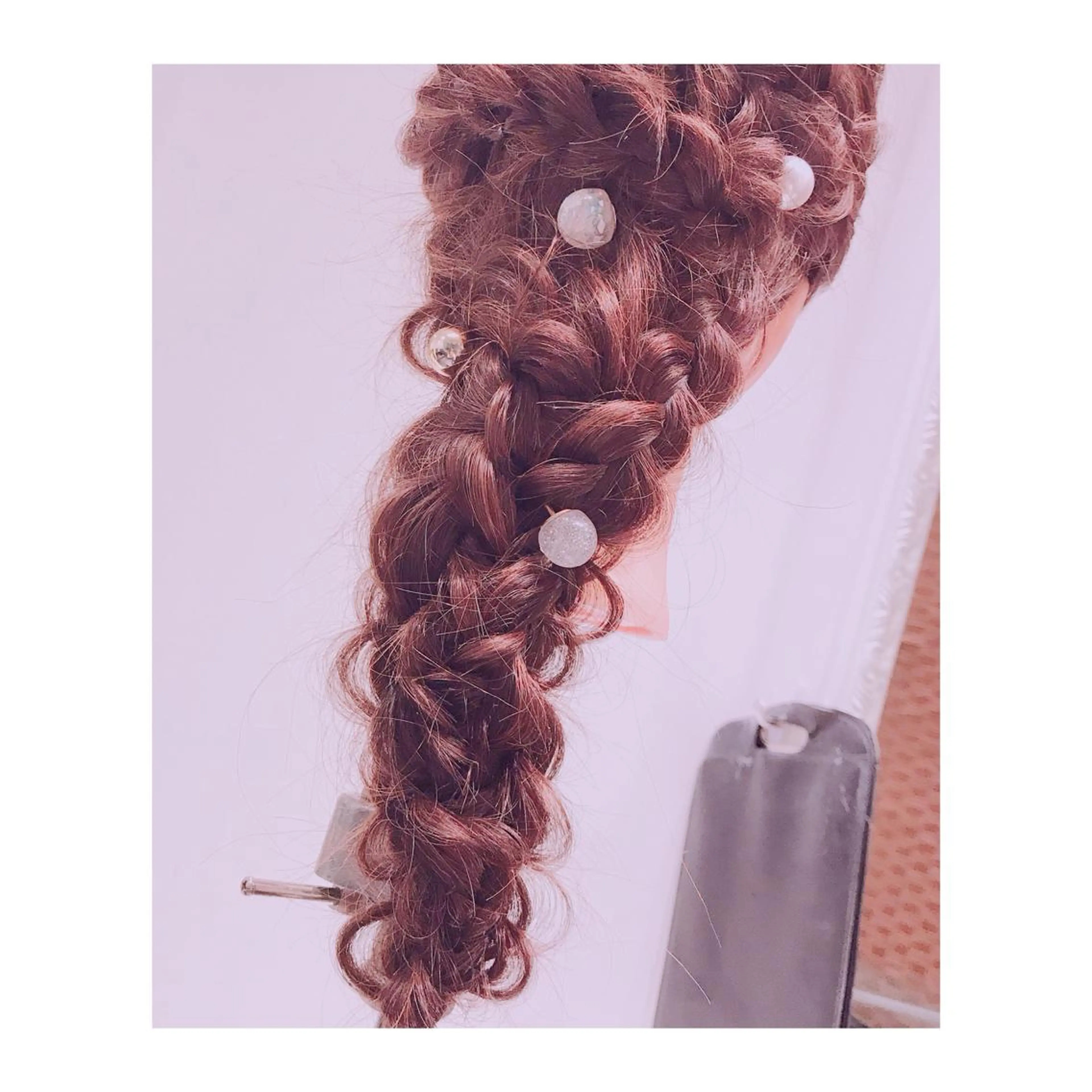 ロング ヘアアレンジ bell couleur , EYELASH ROOM.所属・林 彩花のマツエク・マツパデザイン