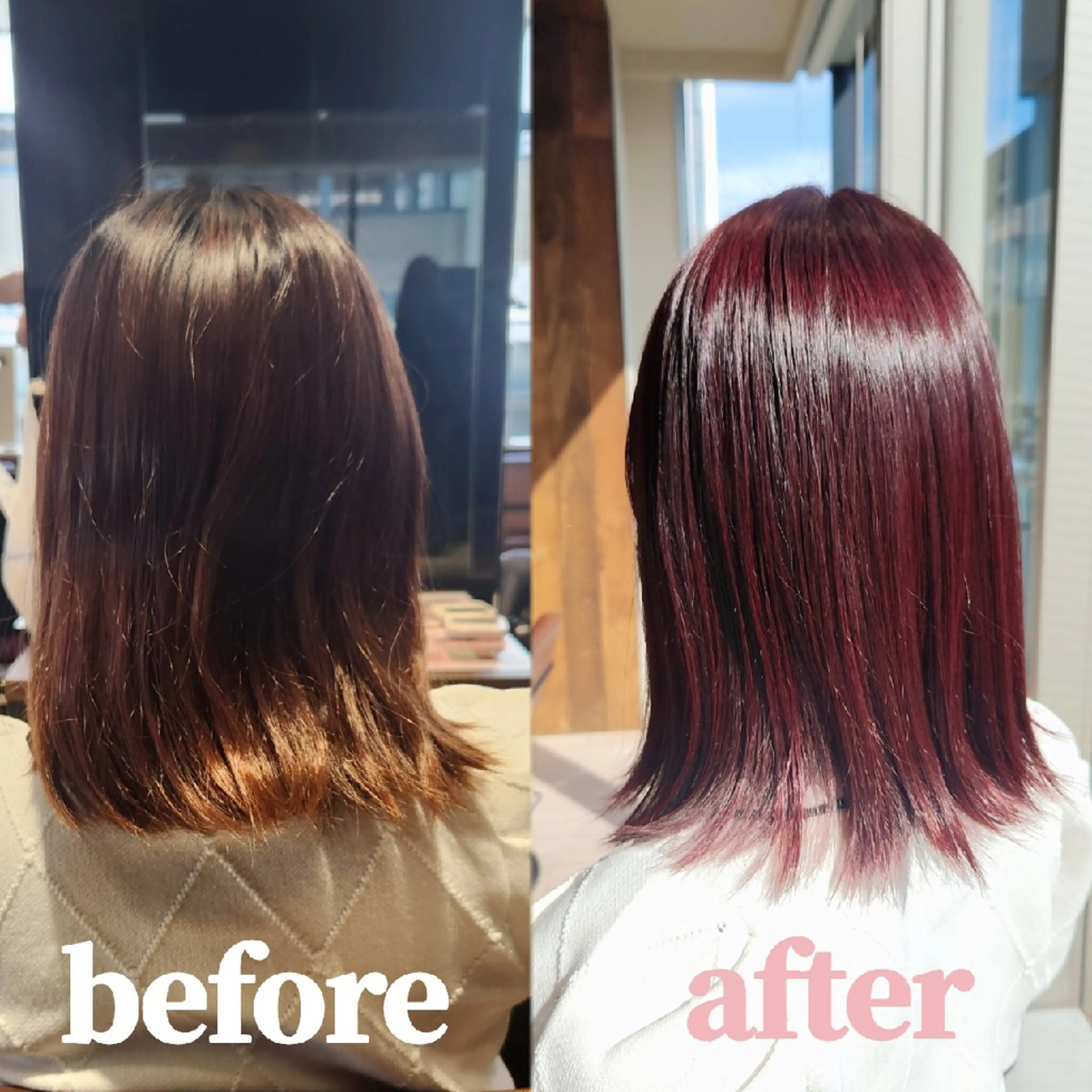 ミディアム カラー カット ヘアカラー トリートメント Nanako。/韓国 ヘア/顔周りカットのヘアスタイル