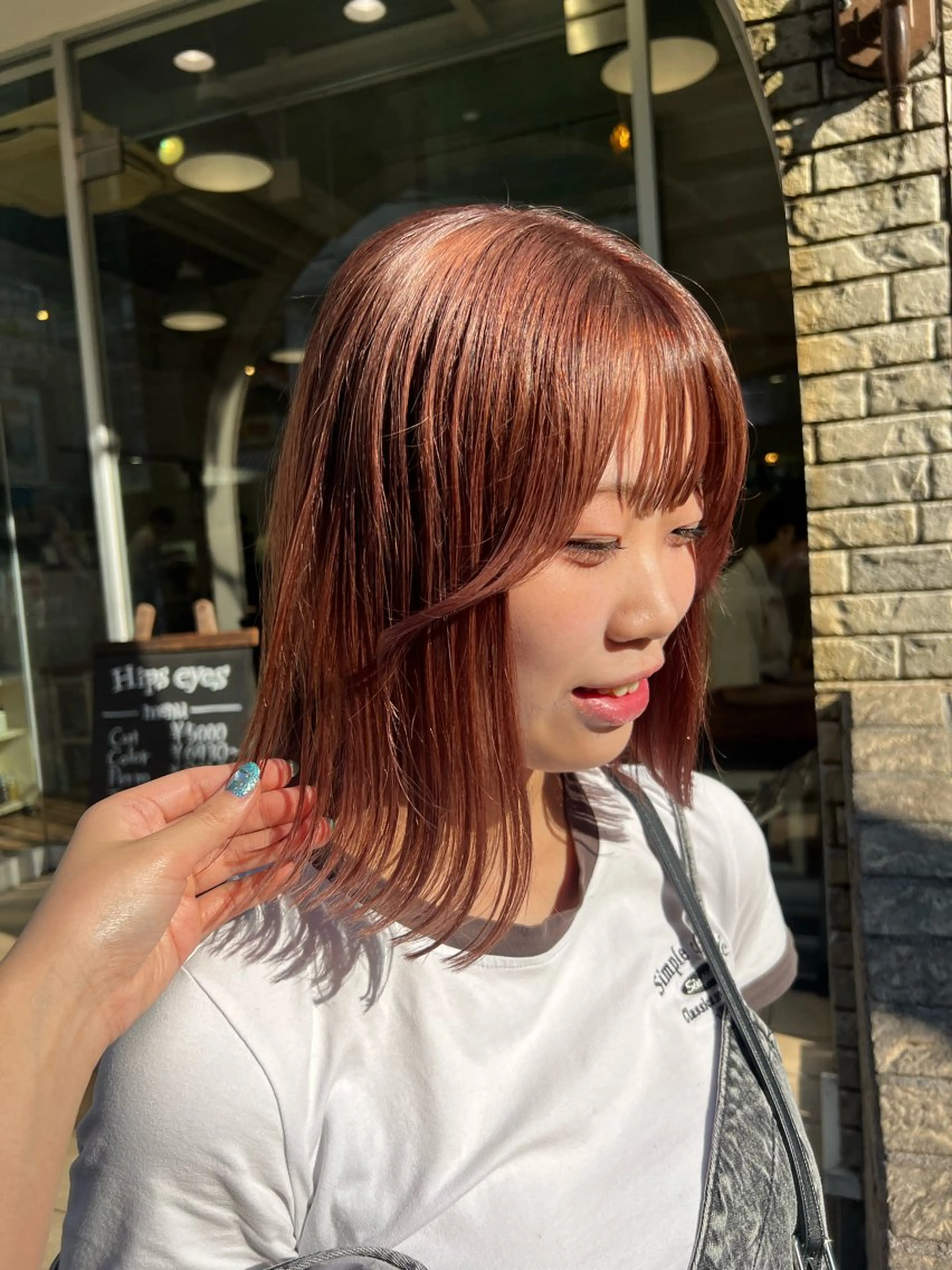 カラー ベージュカラー ピンクカラー ピンクベージュ ヘアカラー トリートメント インナーカラー♡ Nanakoのヘアスタイル