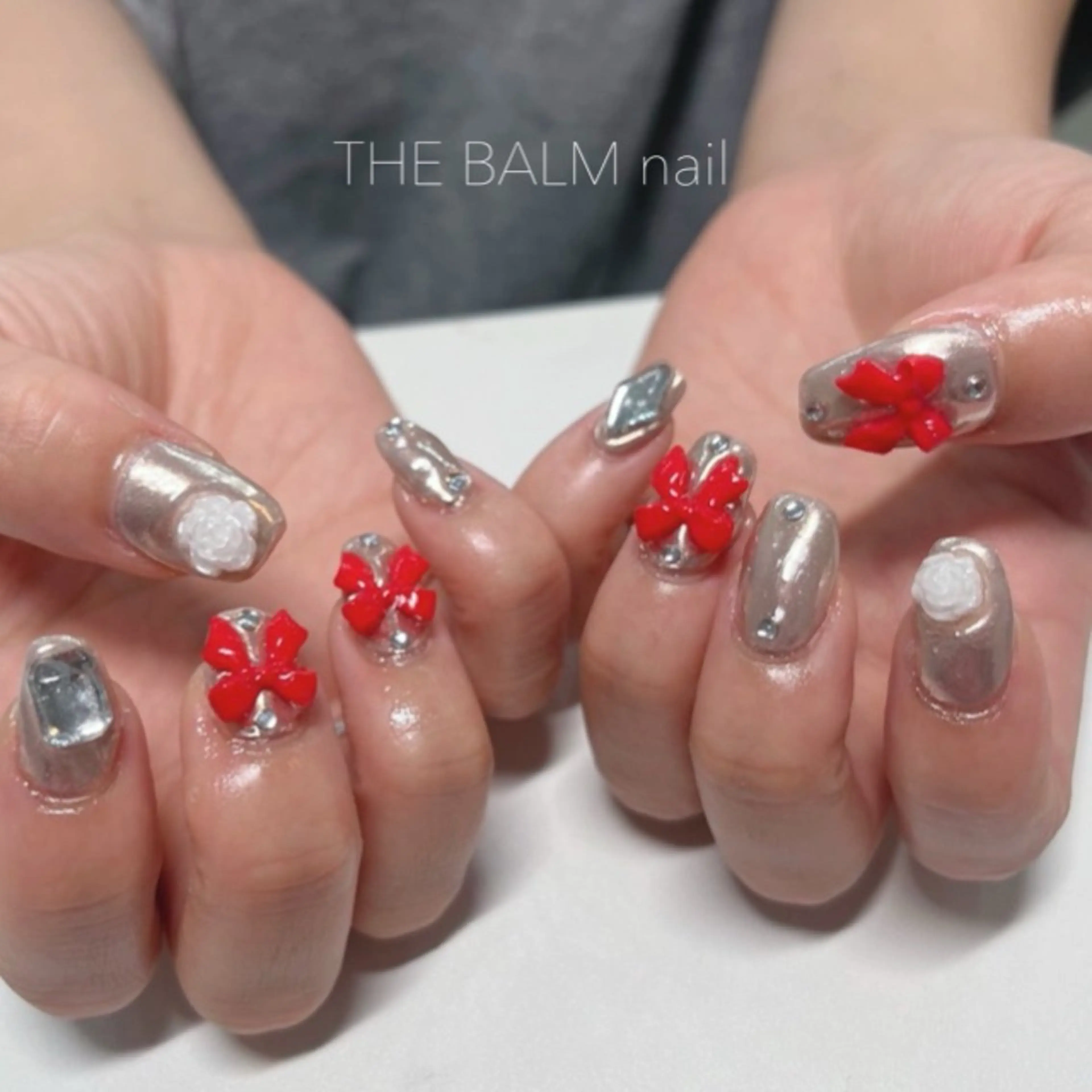 ネイル ハンドネイル 艶/マグネット/網紅 /韓国/岩下りほのネイルデザイン