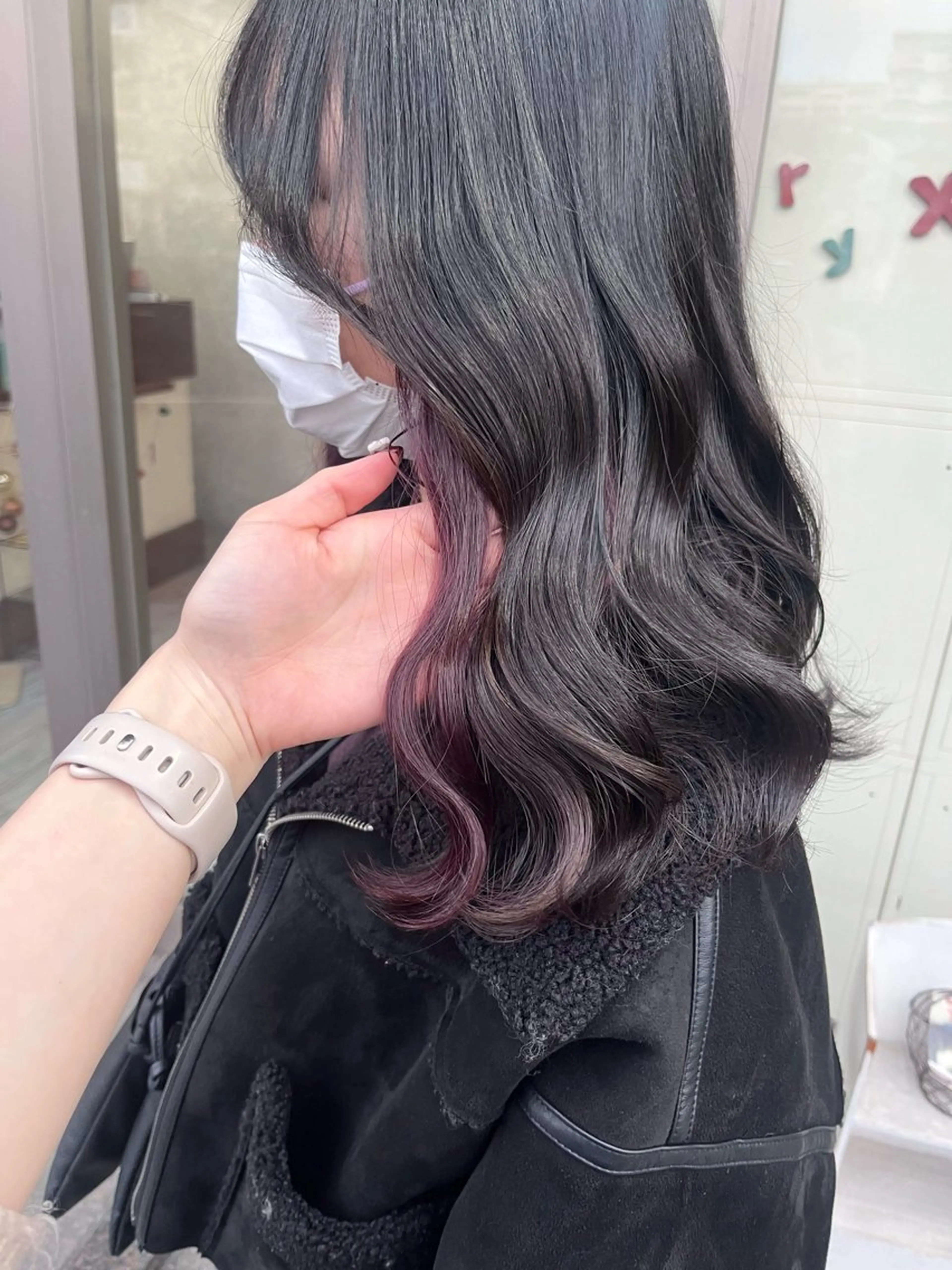 ミディアム カラー 村田梨乃/ minim hairのヘアスタイル