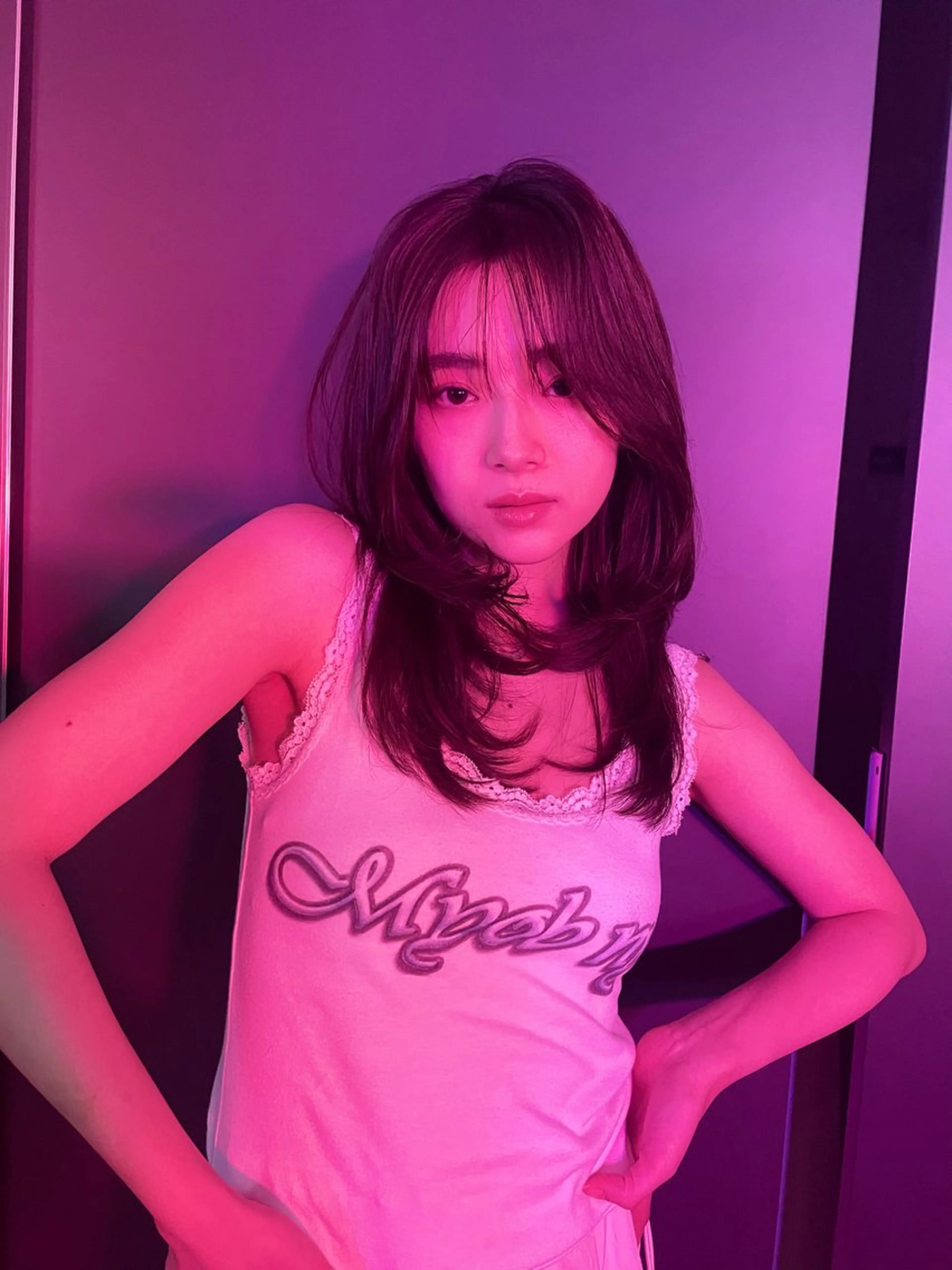 ミディアム カット ヘアカラー 韓国ヘア🇰🇷 YURIYAのヘアスタイル