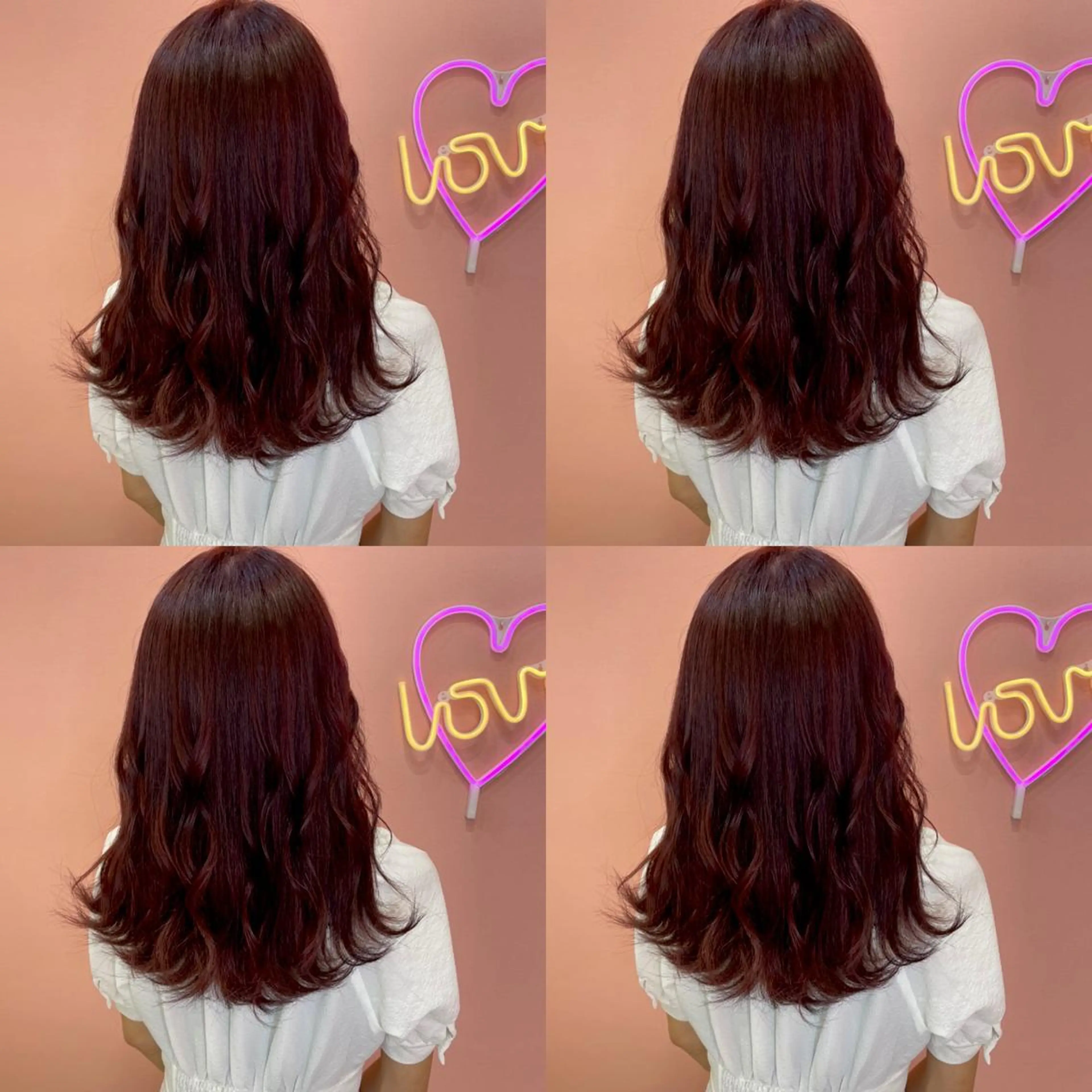 セミロング カラー カシス 🌷MAYU 🌷のヘアスタイル