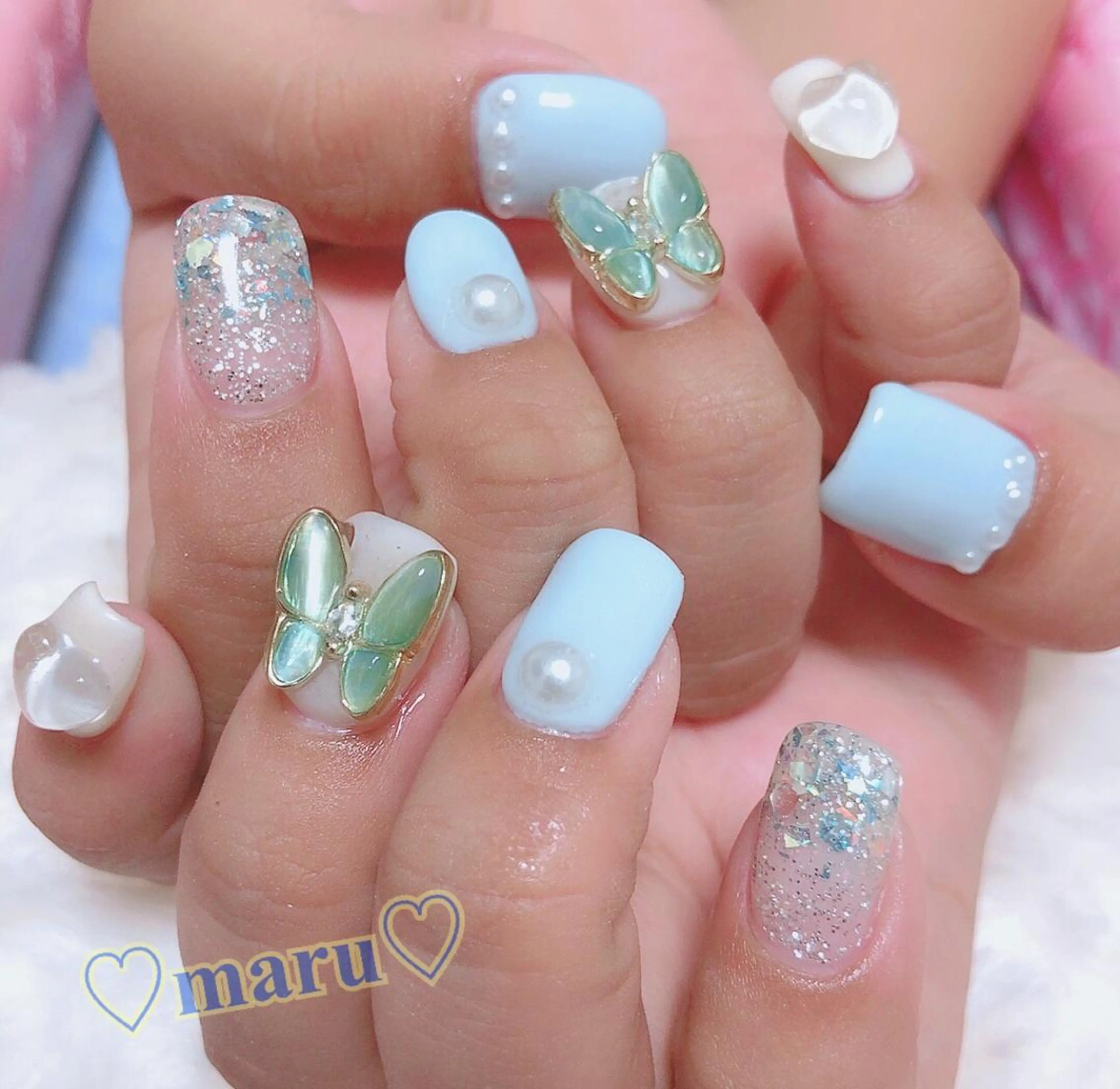 ネイル ハンドネイル フットネイル まるみ ♡のネイルデザイン