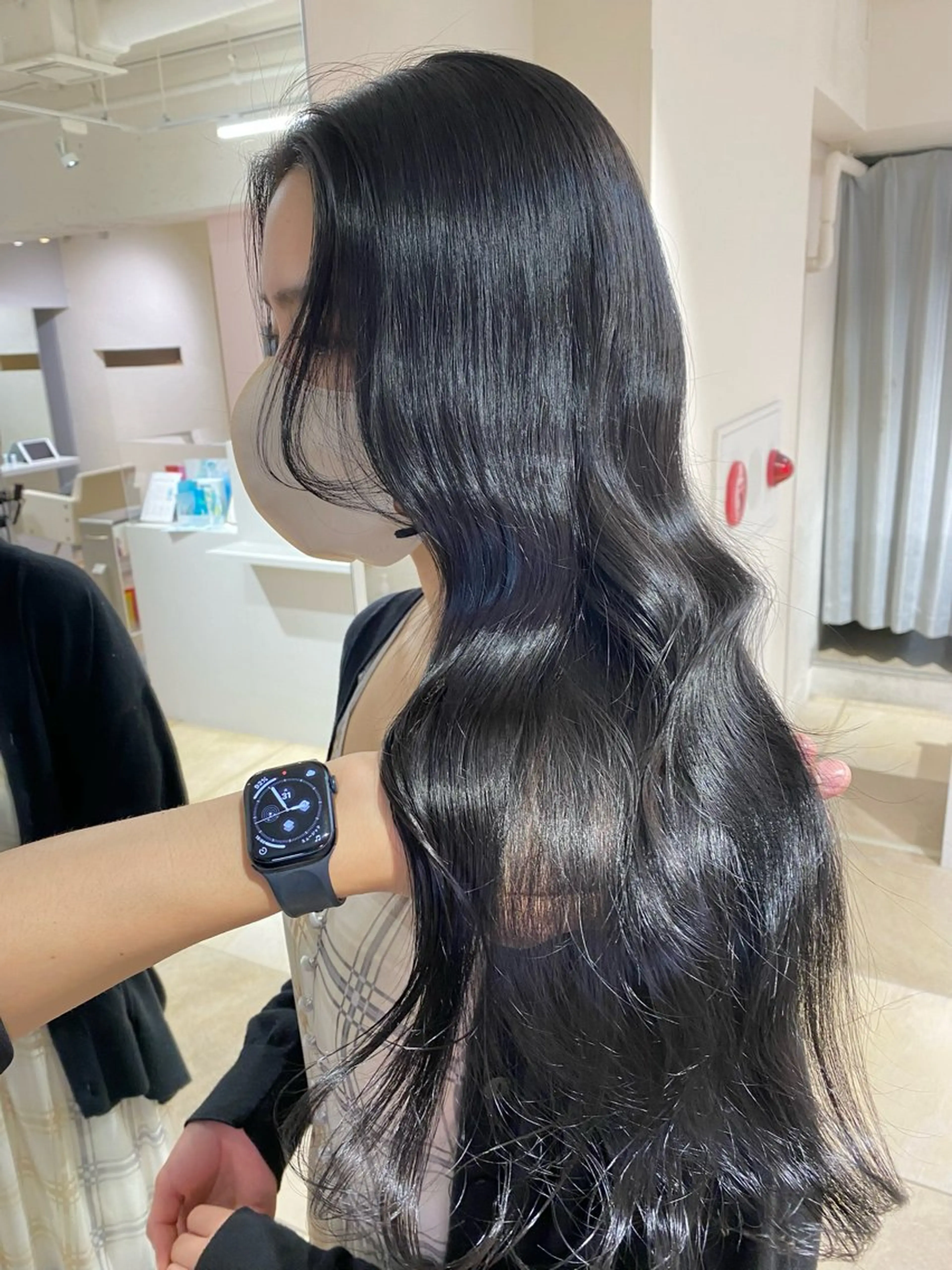 セミロング カラー ダークグレー ダークグレージュ グレージュ 顔まわりレイヤー レイヤーカット レイヤー/髪質改善 🩶KAITOのヘアスタイル