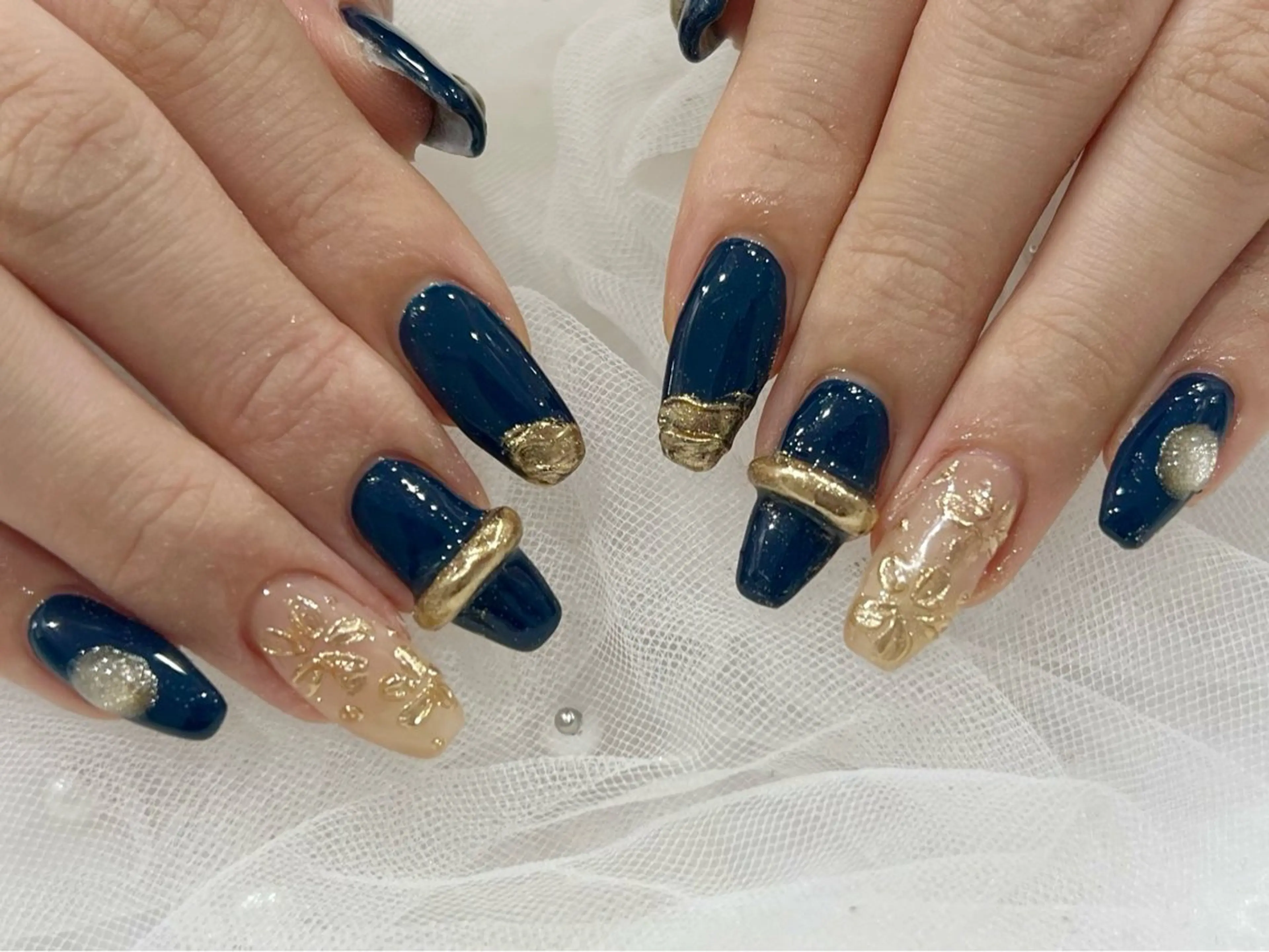 ネイル ニュアンスネイル ハンドネイル 🧡Shine船橋 鳴海🧡のネイルデザイン