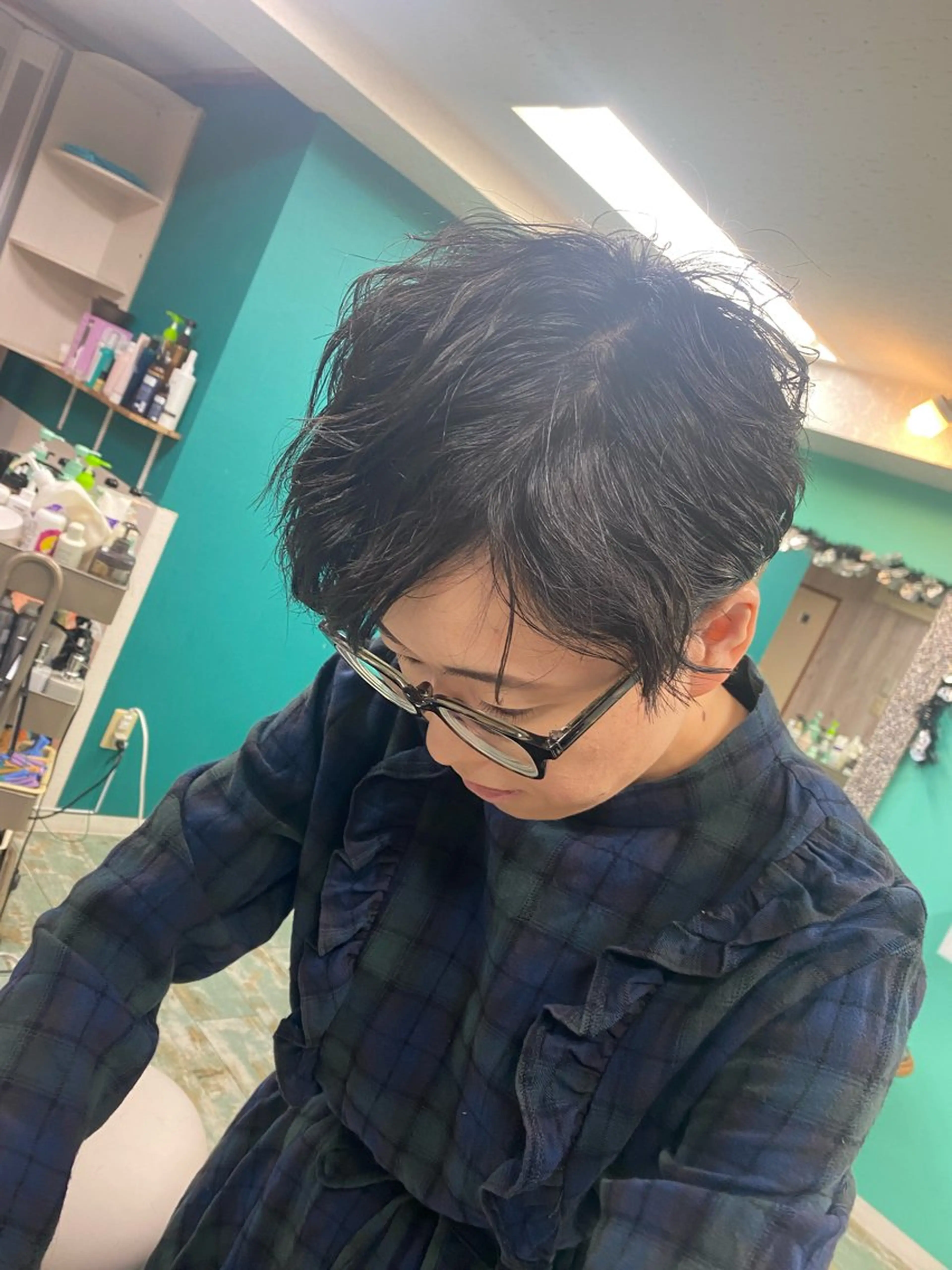 ショート くせ毛 ショートヘア 佐々木 菜摘のヘアスタイル