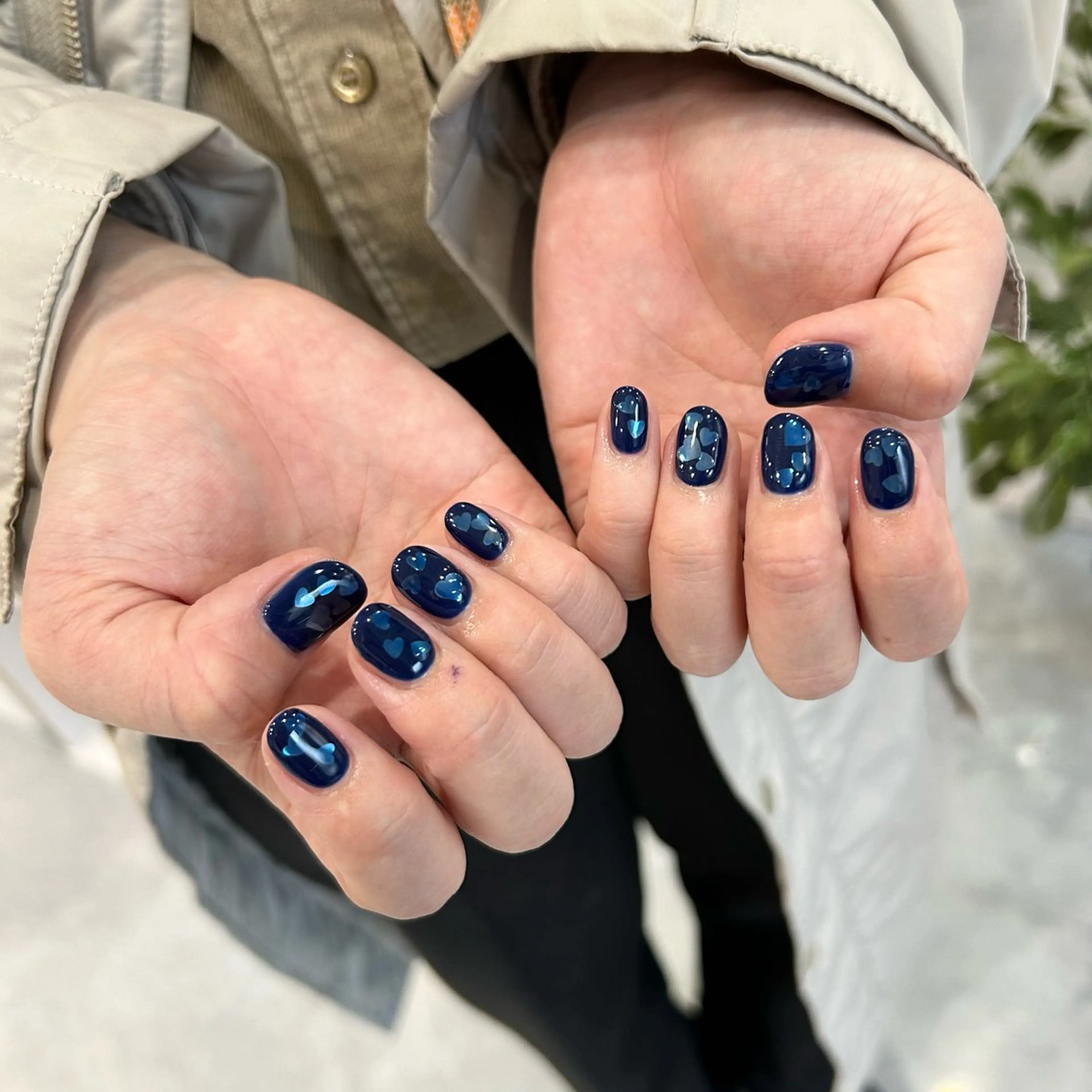 ネイル ハート ハンドネイル RYO ／Amourのネイルデザイン