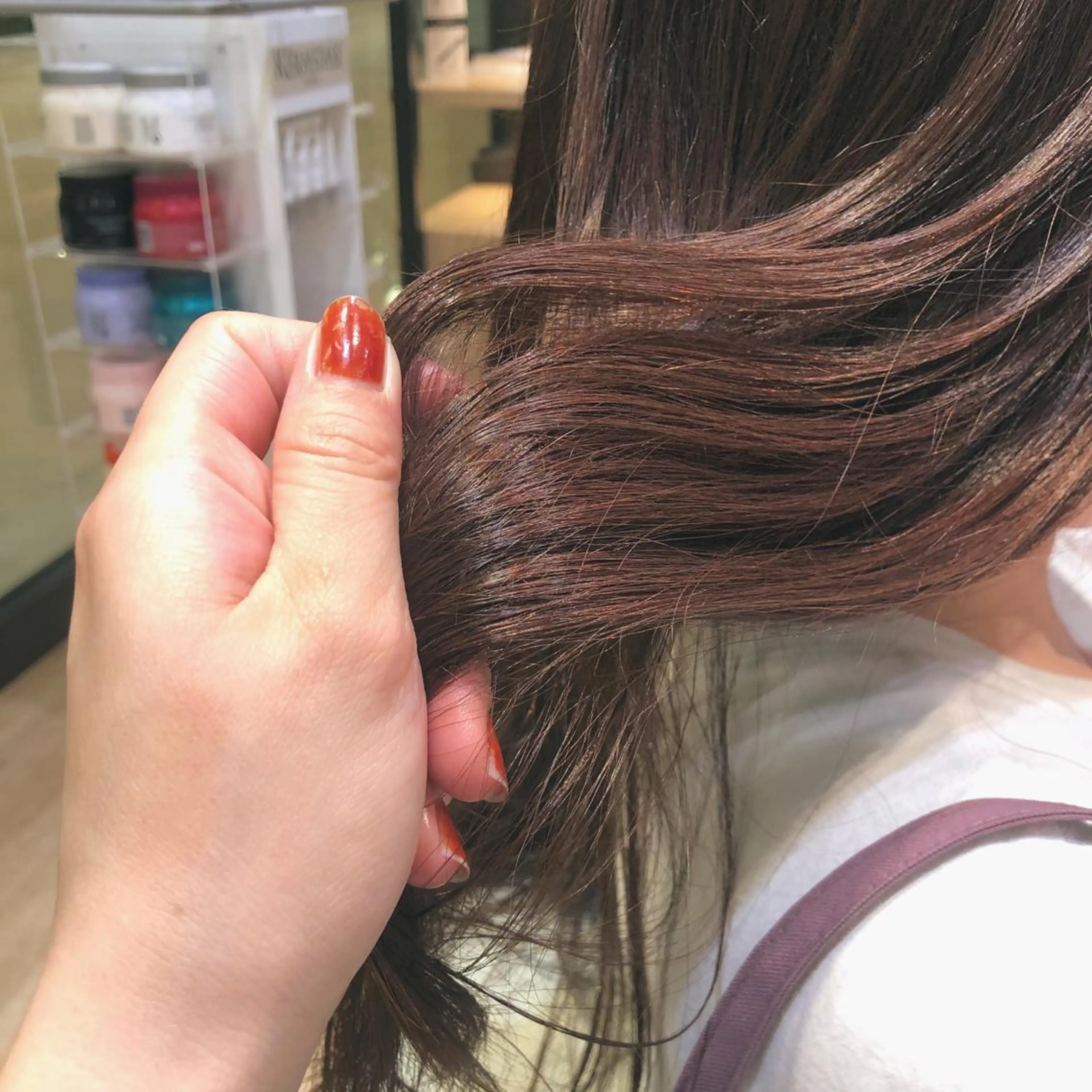 カラー ヘアアレンジ 透明感カラー ラベンダーカラー ラベンダーピンク ピンクカラー バイオレットカラー 落合　眺 (オチアイ　ノゾミ)のヘアスタイル