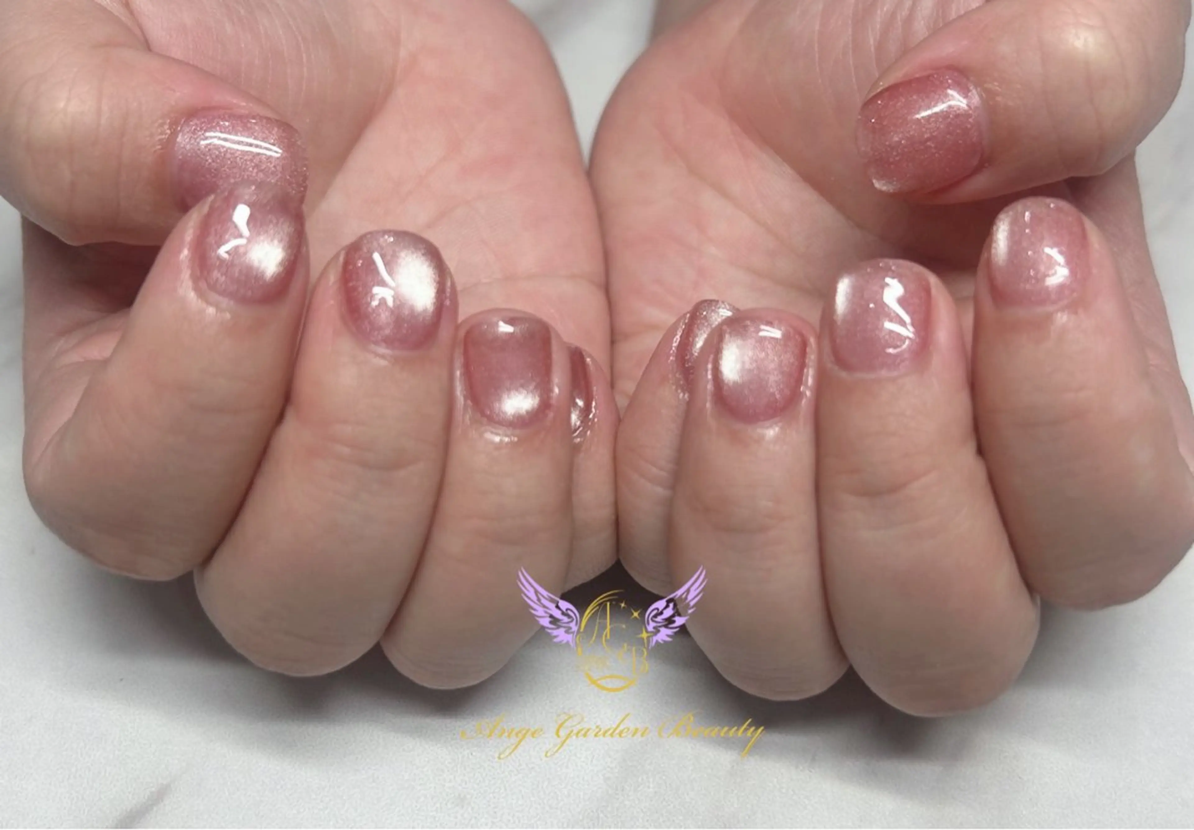 ネイル ピンク 春ネイル ハンドネイル AngeGarden Beautymihoのネイルデザイン