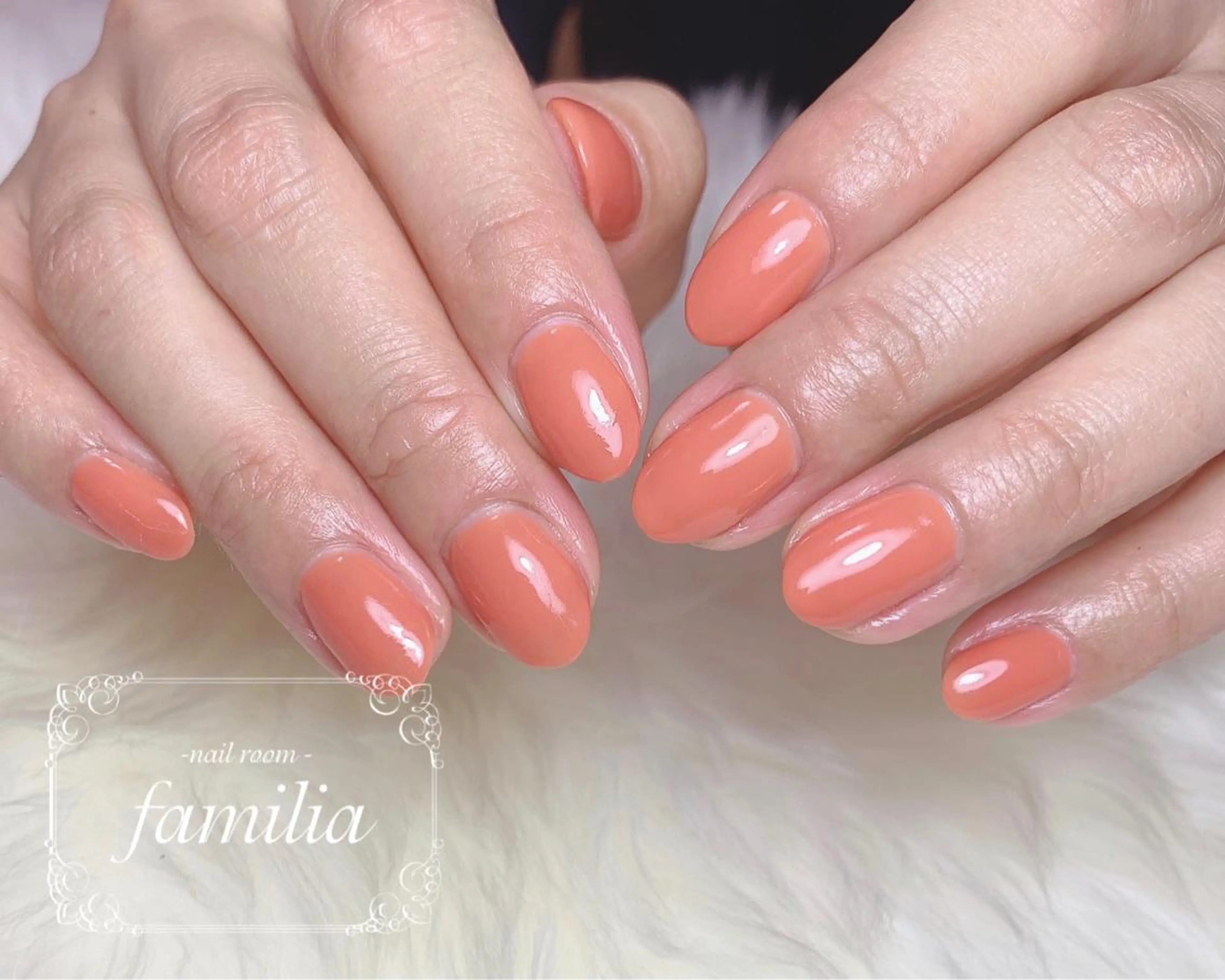 ネイル オレンジ -nailroom- familiaのネイルデザイン