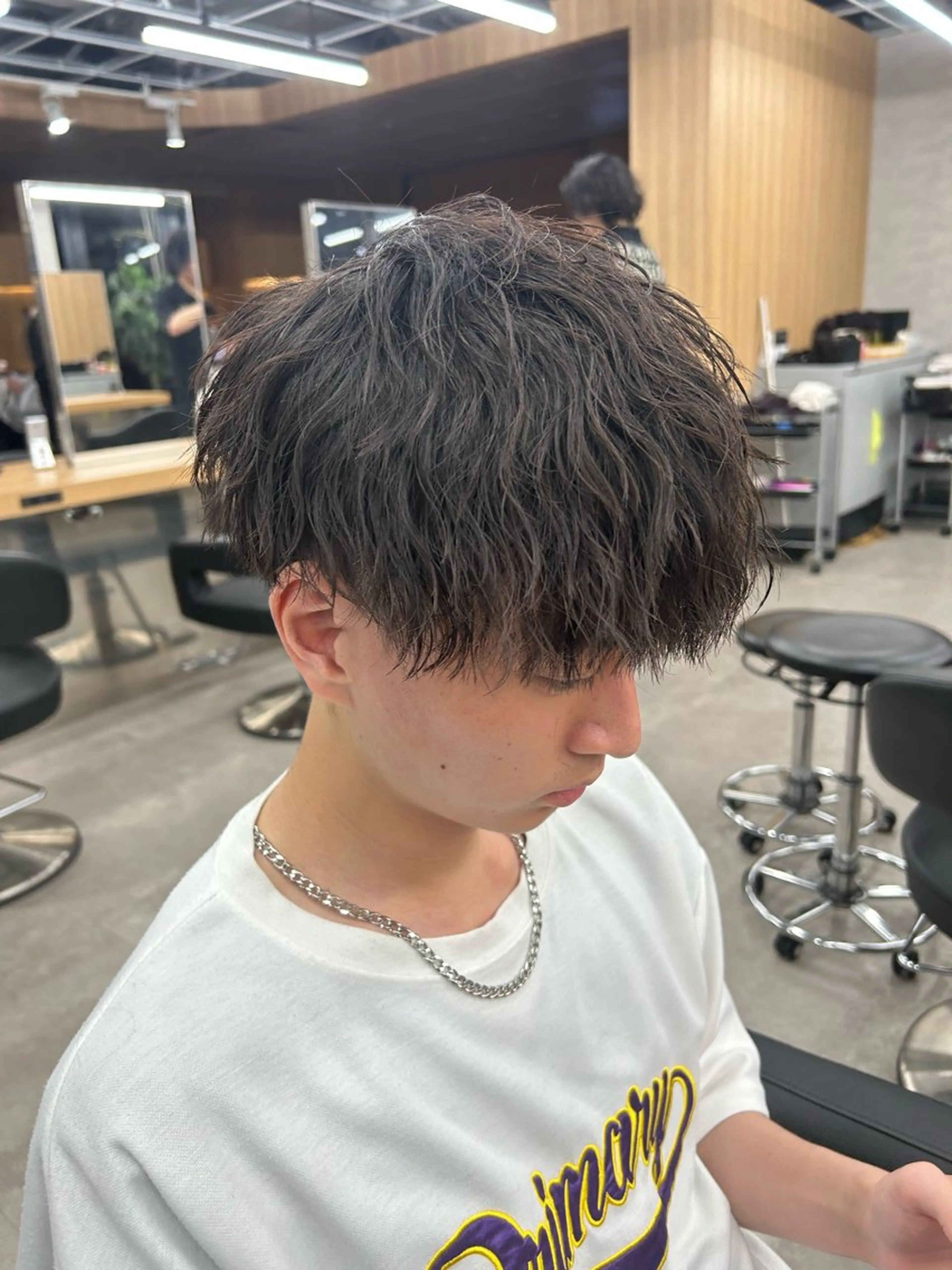 ショート パーマ メンズ カット パーマ 🐺森 雄飛/メンズ 韓国ヘアのヘアスタイル