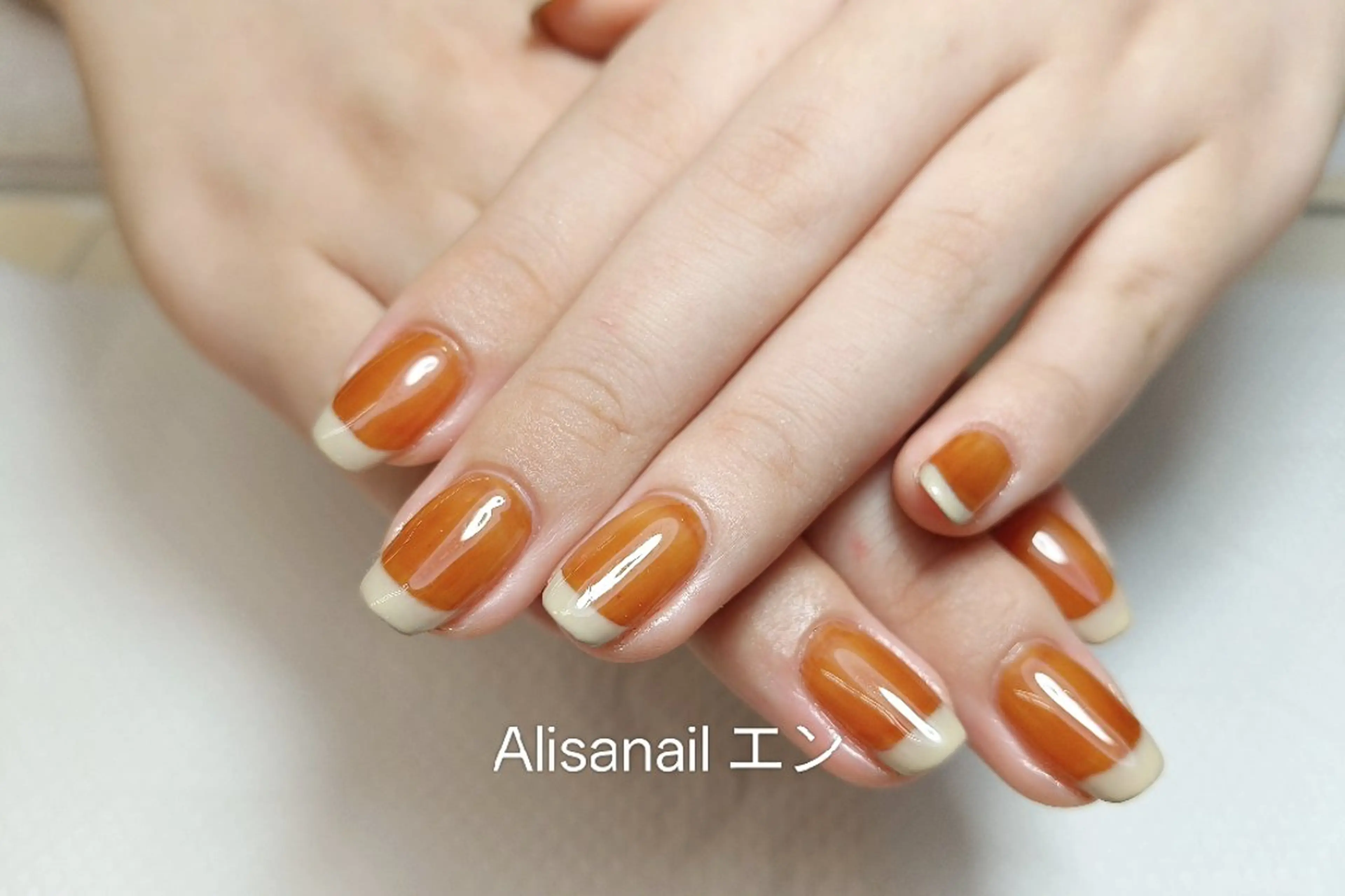 ネイル フレンチネイル ハンドネイル エ ンのネイルデザイン