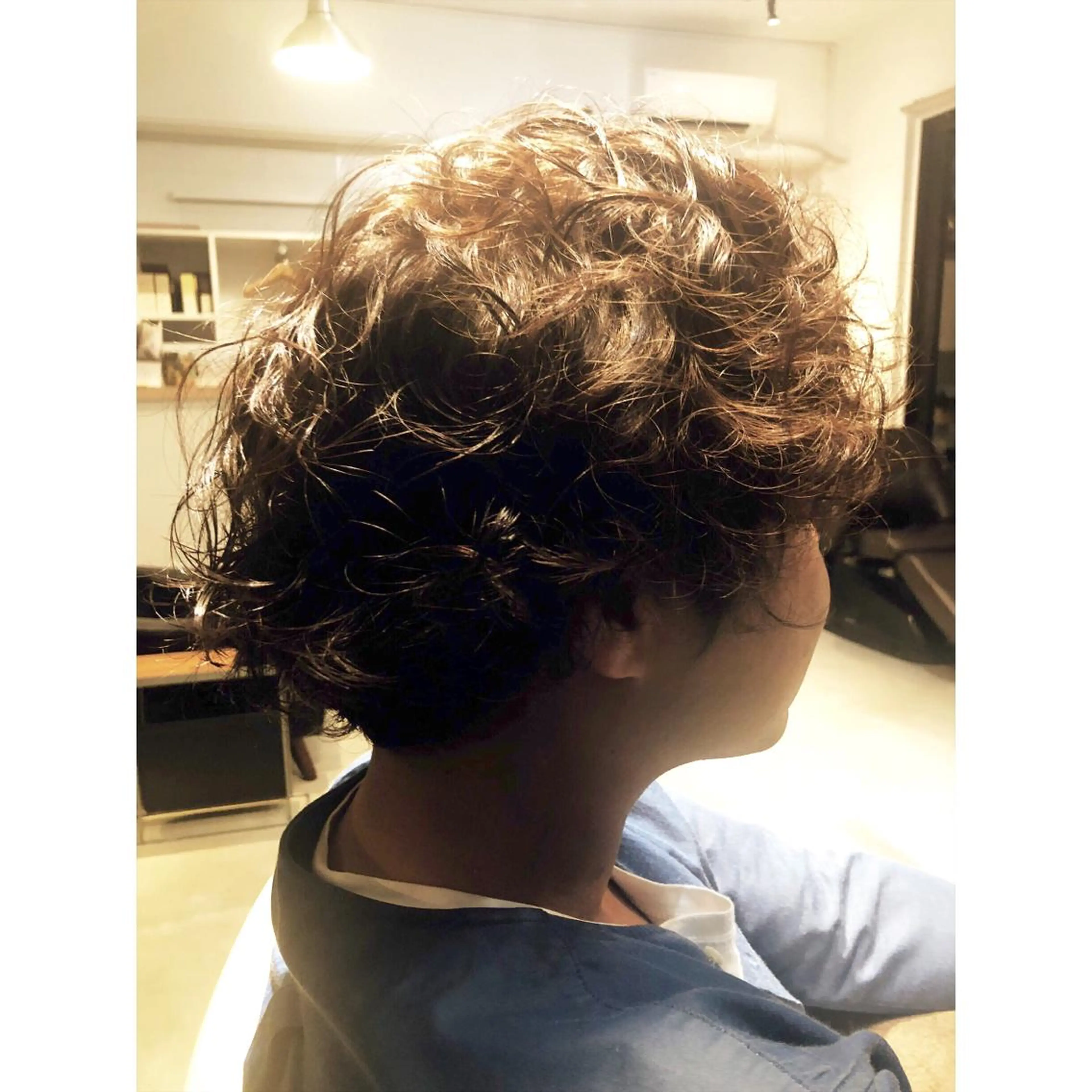 ショート パーマ メンズ 林 梓のヘアスタイル