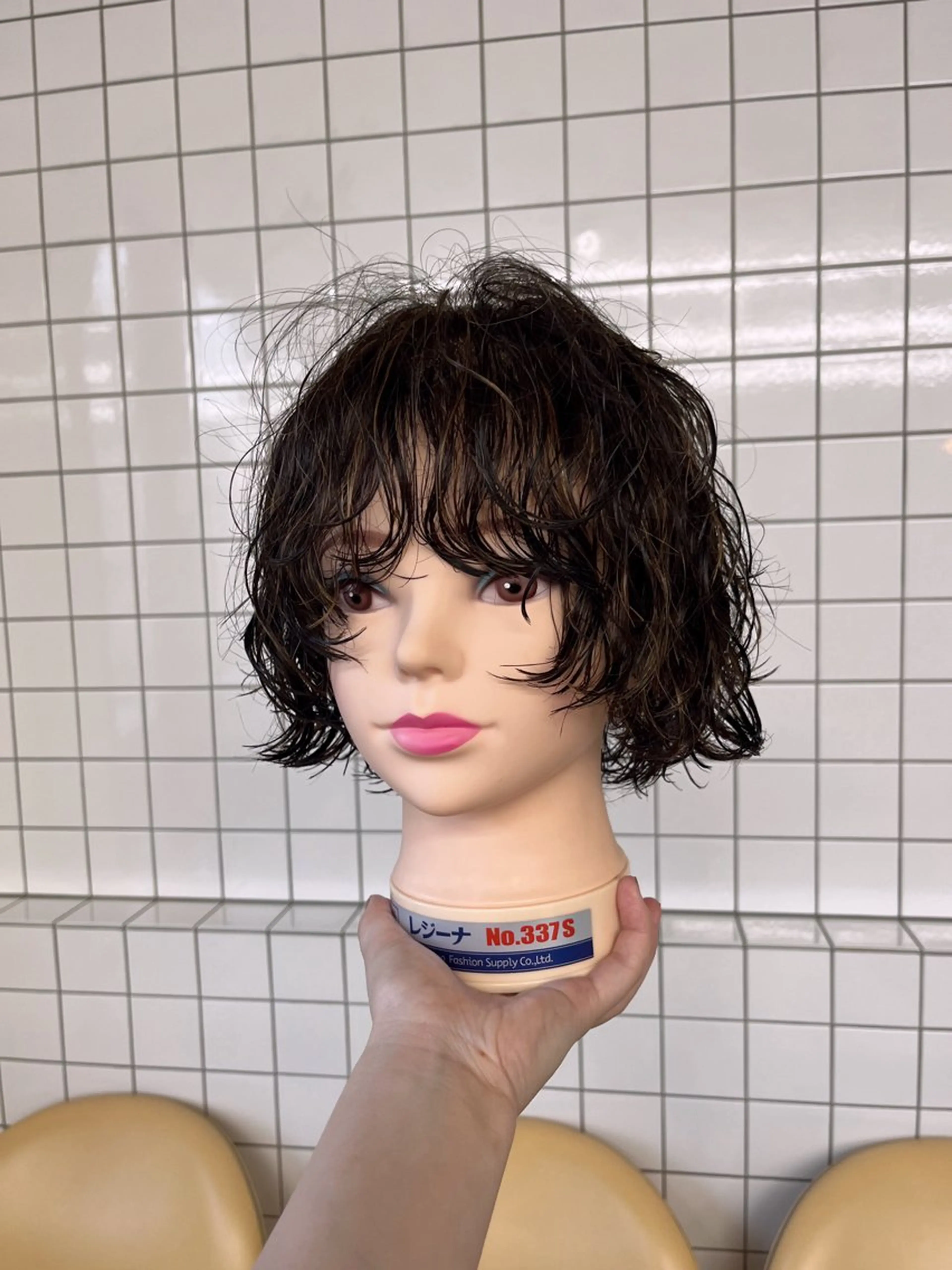 ショート パーマ カット パーマ ボブパーマ/パーマ ウルフパーマのヘアスタイル