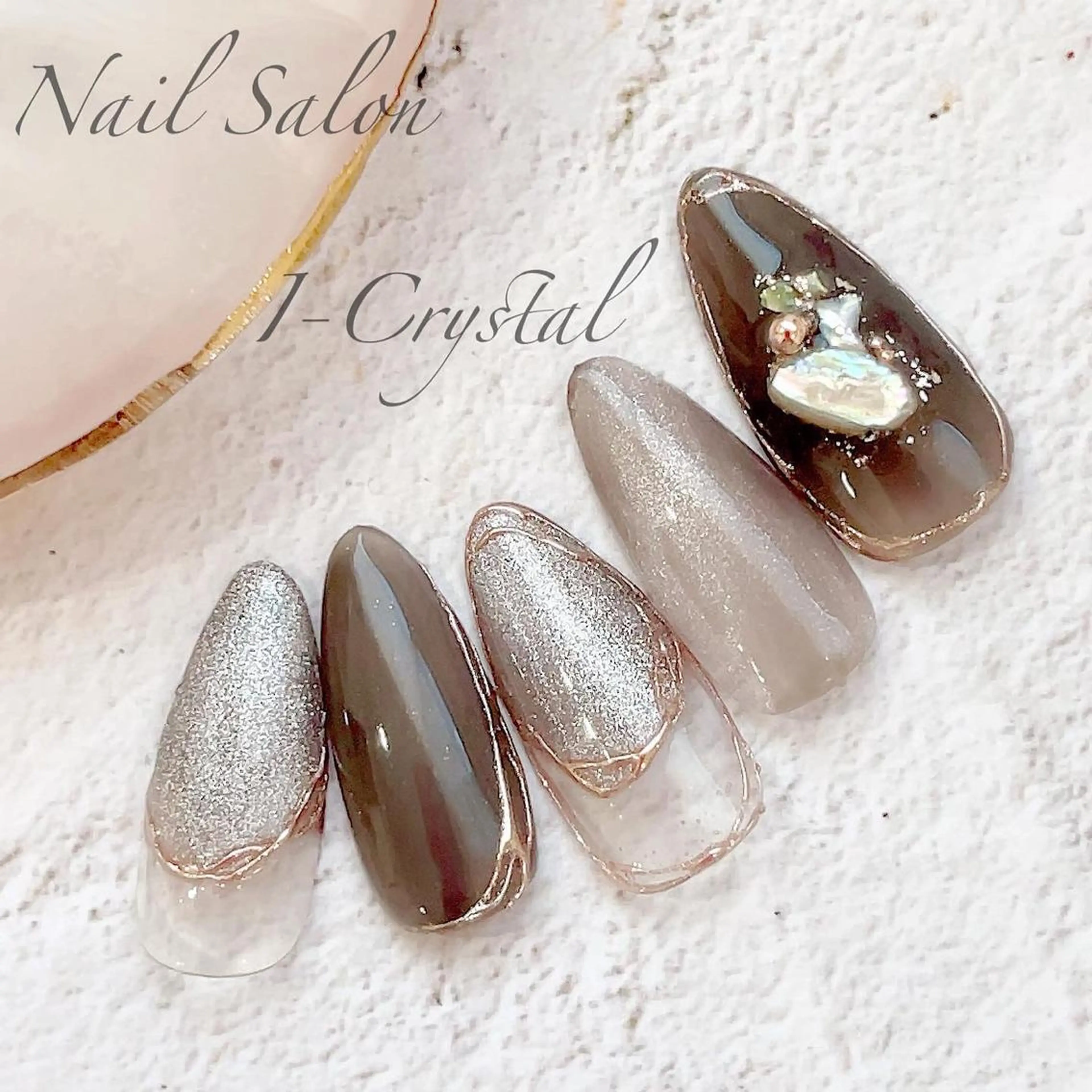 カラー ネイル ニュアンスネイル バレンタイン NailSalon  I-Crystal所属・中村 郁美のネイルデザイン
