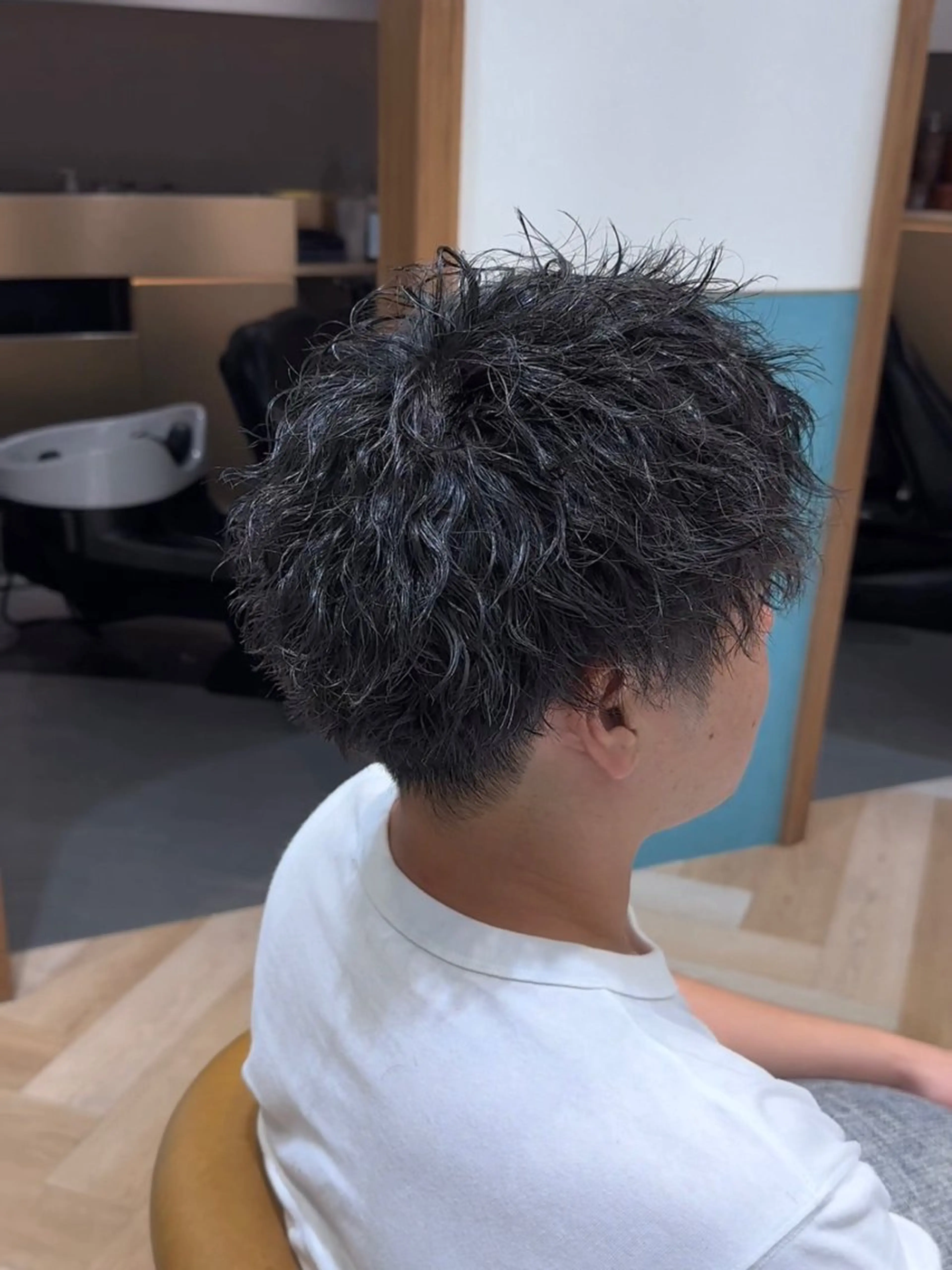 ショート パーマ メンズ 【池袋店 店長】伊藤 昂樹/曲がる縮毛矯正のヘアスタイル