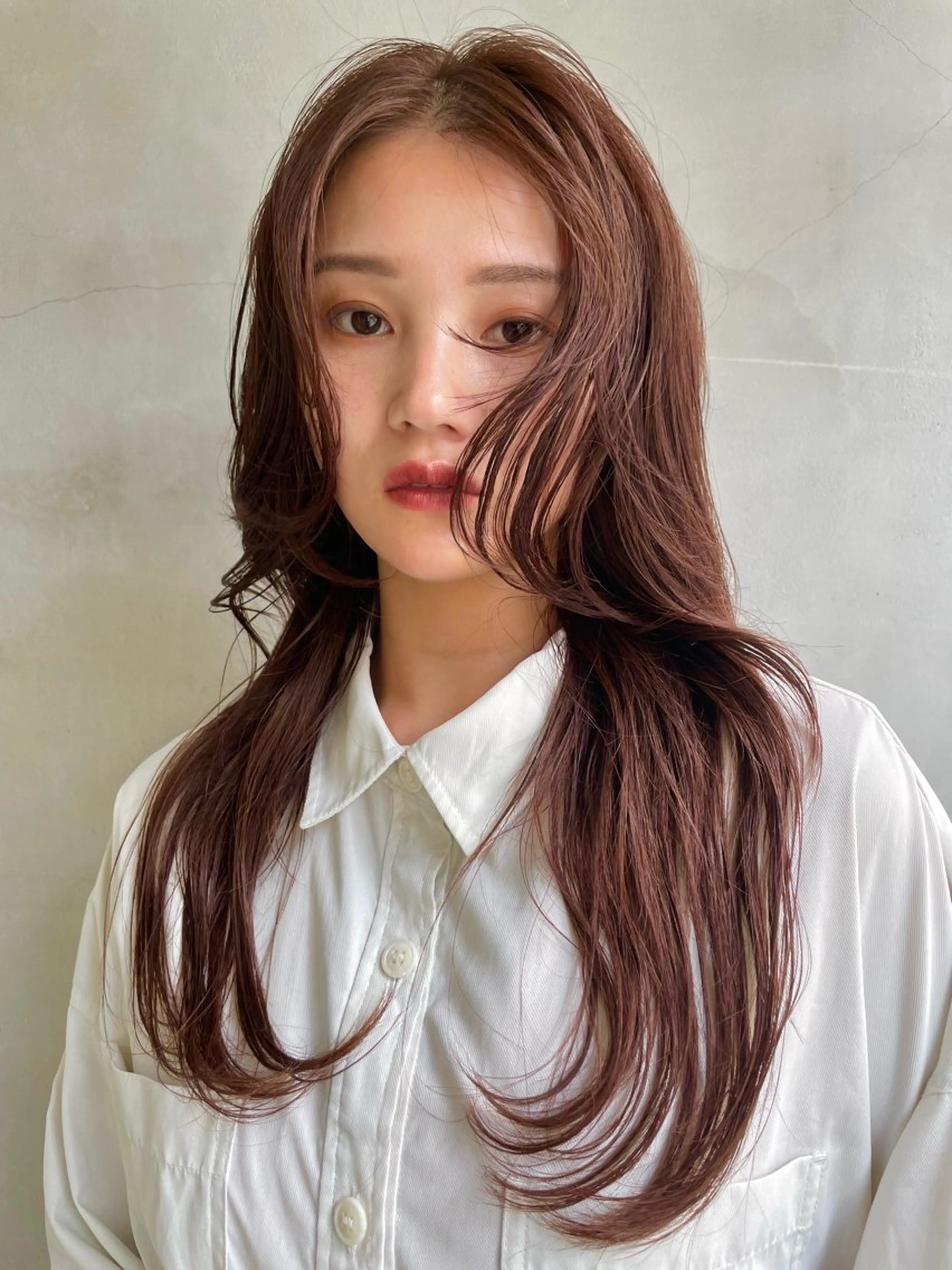 ロング カラー 山中 束真のヘアスタイル