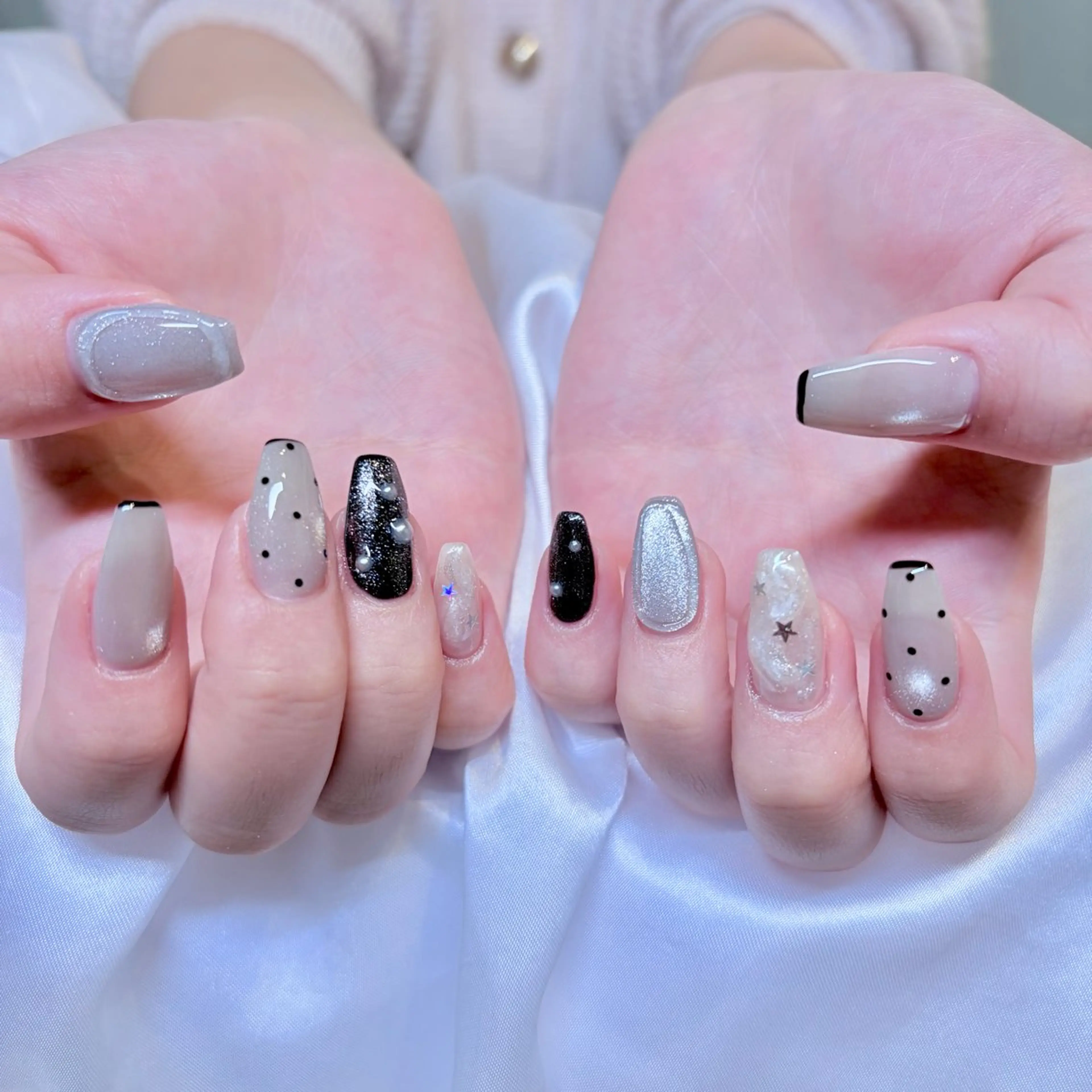 ネイル 冬ネイル ハンドネイル nail salon e'mu💐のネイルデザイン