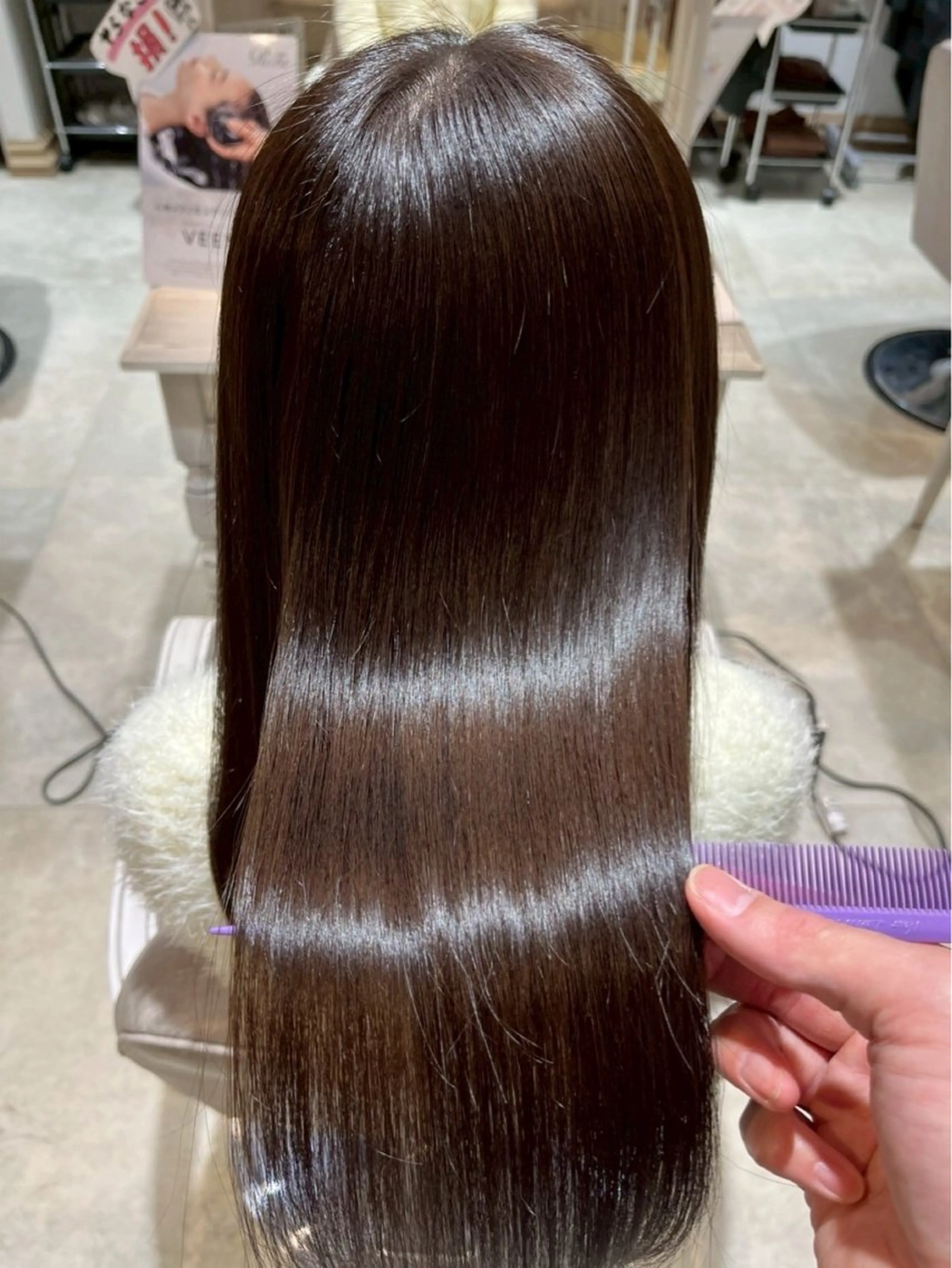 髪の毛とまつ毛が一緒にに出来ちゃう👀✂️【カット＆フルカラー＆トリートメント＆まつげパーマ】の写真