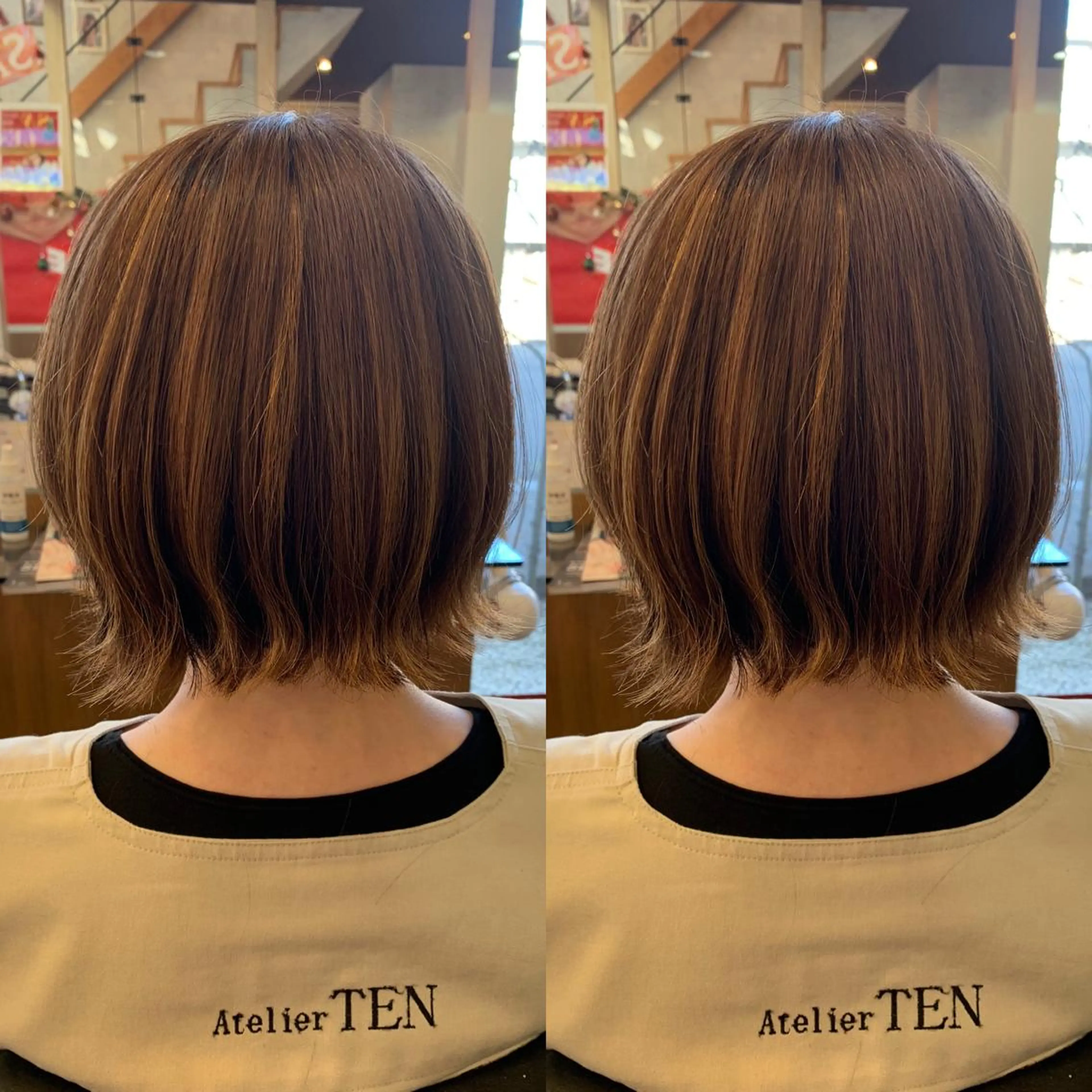 ショート カラー 切りっぱなしボブ ボブ 🐸鈴木 綾乃🐸のヘアスタイル