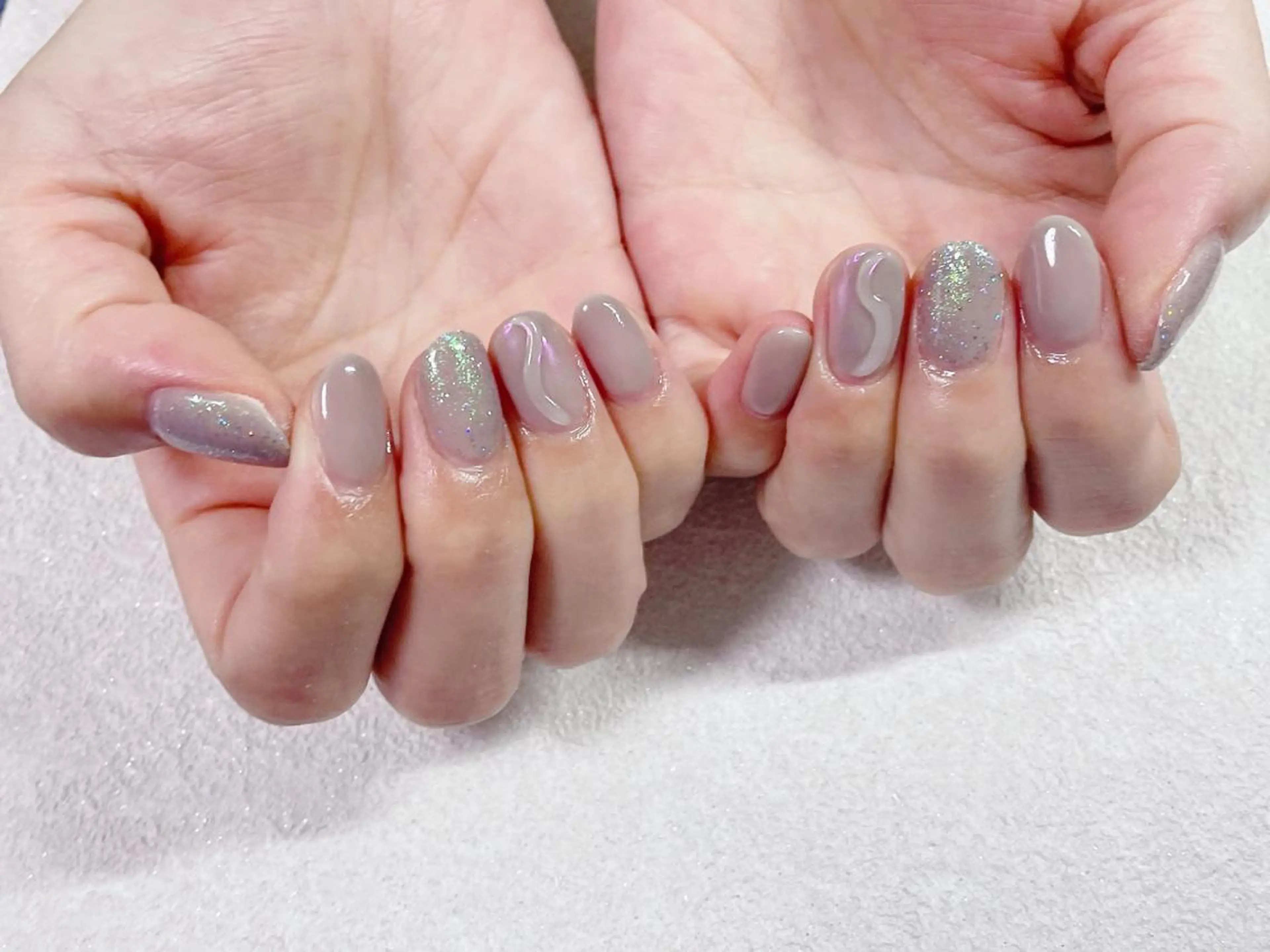 ネイル オーロラネイル フラワーネイル フットネイル フレンチネイル ジェルネイル kikinail 溝の口のネイルデザイン