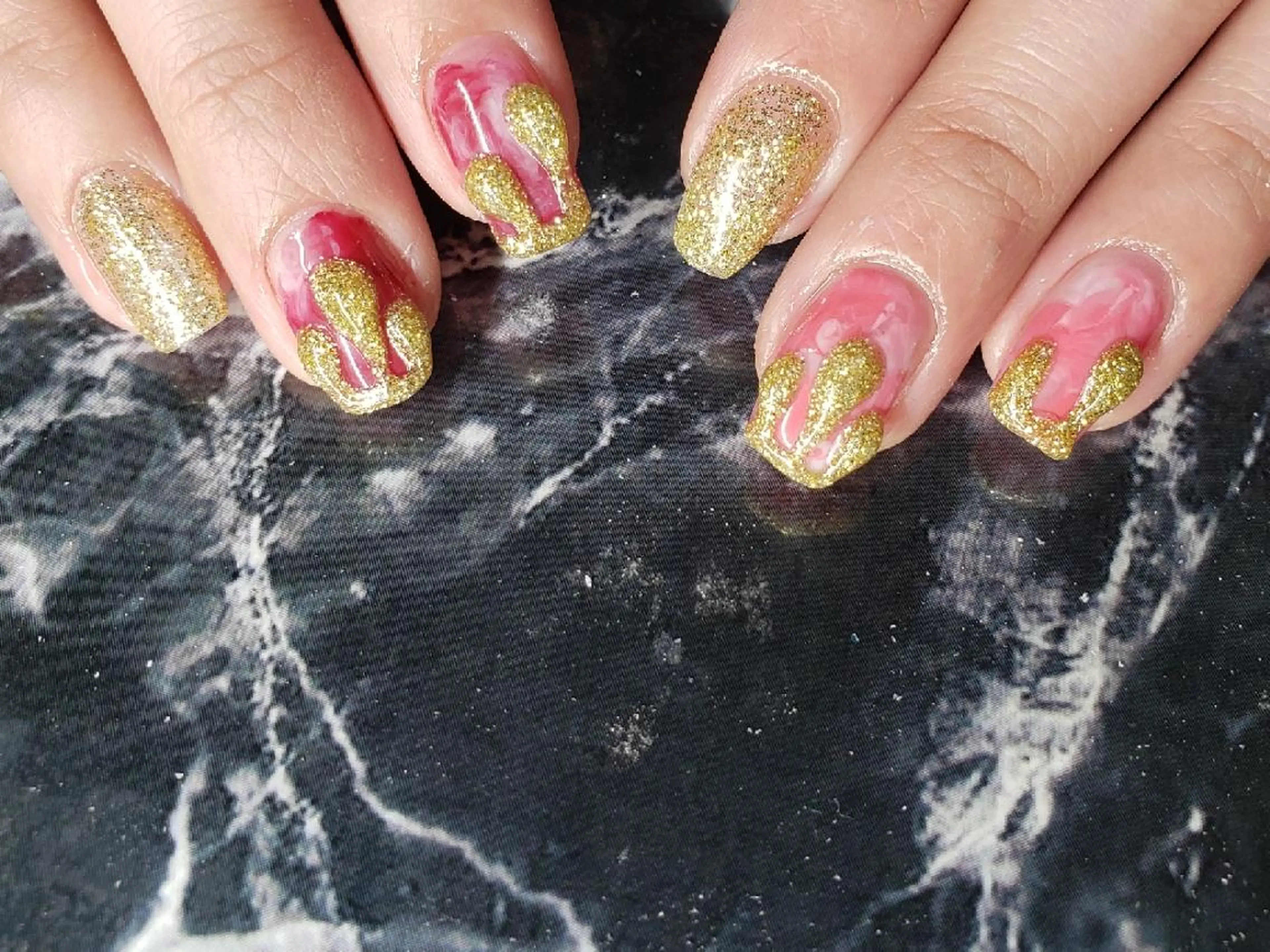 ショート ネイル ジェルネイル スカルプネイル ハンドネイル クロキ 。のネイルデザイン