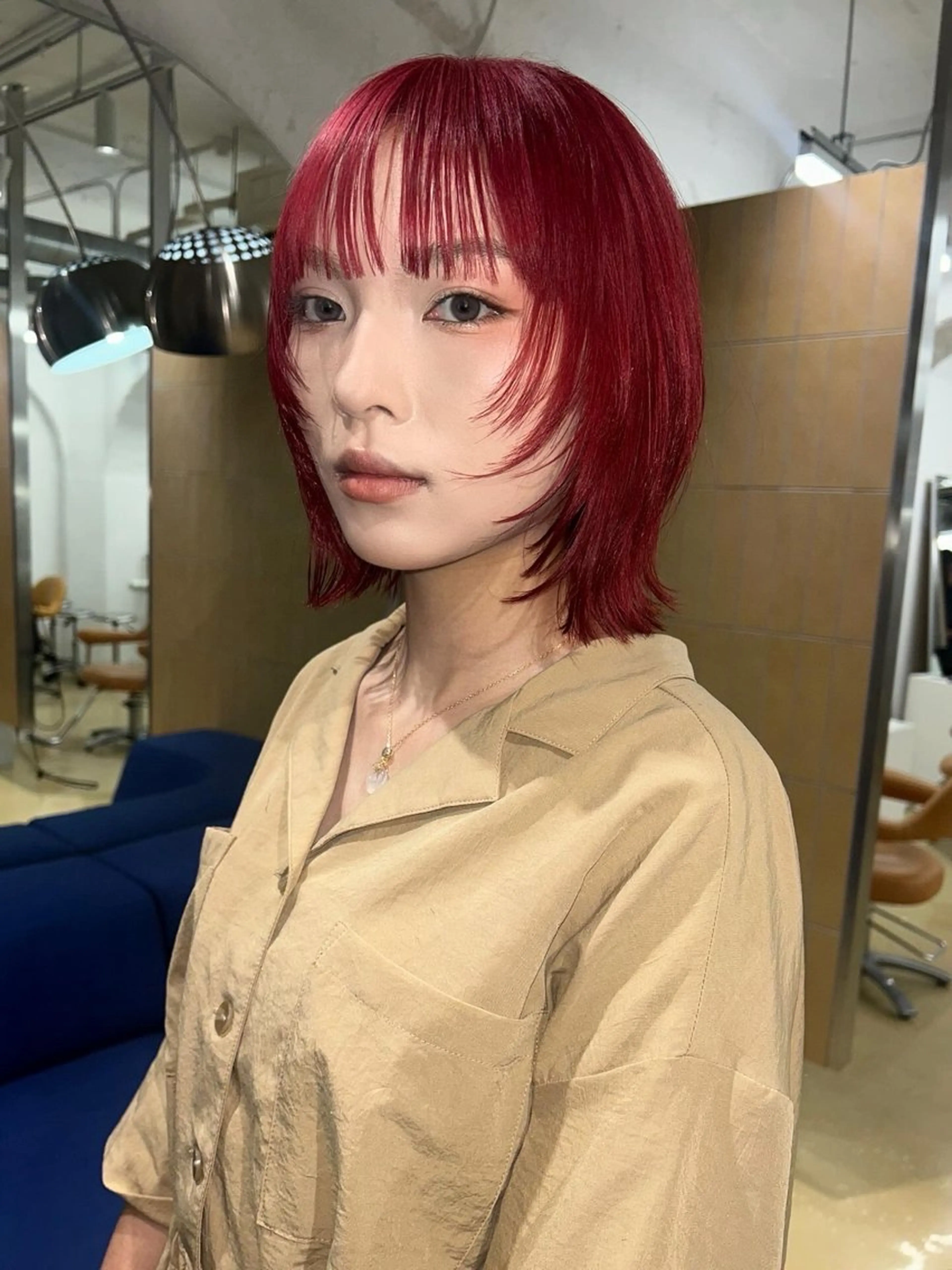 ショート カラー カット ヘアカラー トリートメント hen所属・心斎橋/レイヤー/ ブリーチ/モエのヘアスタイル