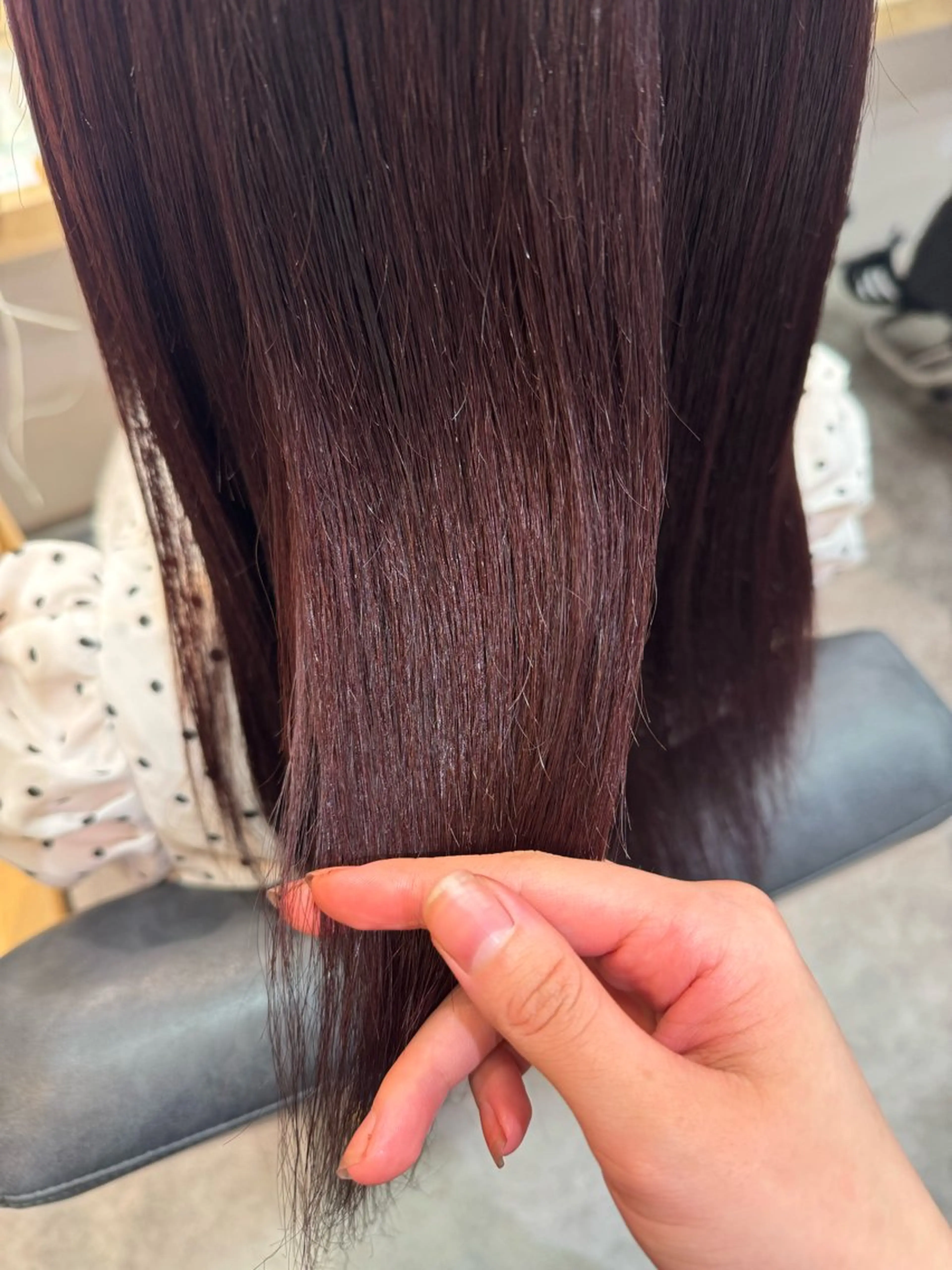 ロング カラー レッドカラー ヘアカラー トリートメント ヘアセット 縮毛矯正/艶髪カラー /パーマ/ひふみ🌱のヘアスタイル