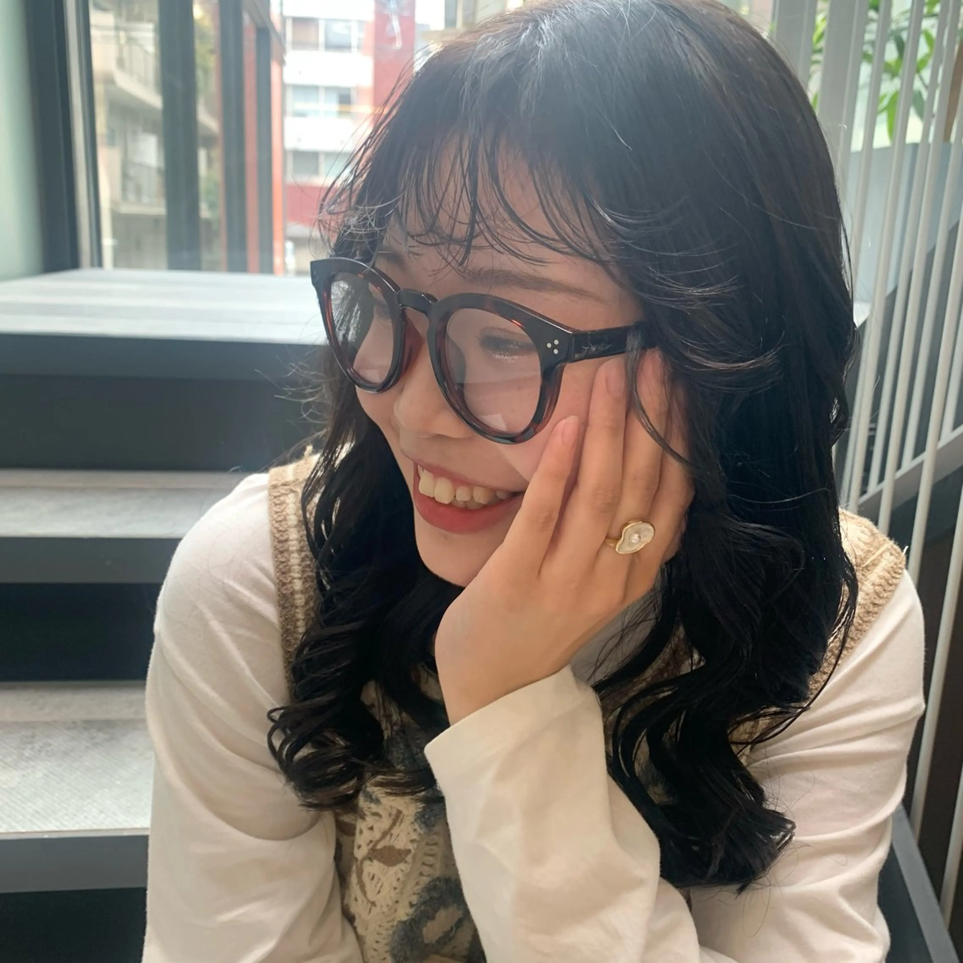 【ウェットな質感でお洒落さんに🧼】【ミディアム​〜​ロングさん向け✨】cut➕perm➕Aujua treatmentの写真