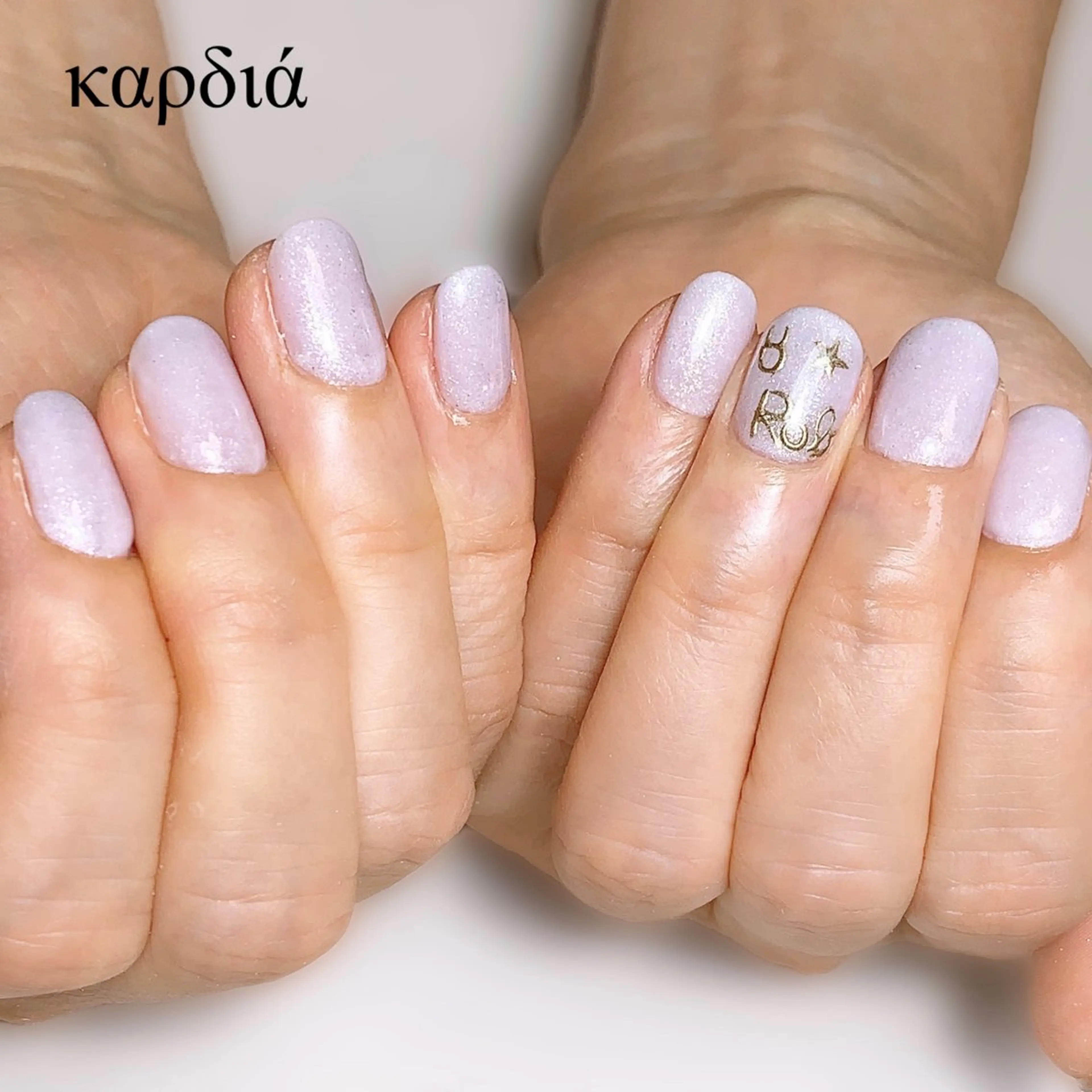 ネイル ハンドネイル καρδιά -ｶﾙﾃﾞｨｱ-のネイルデザイン