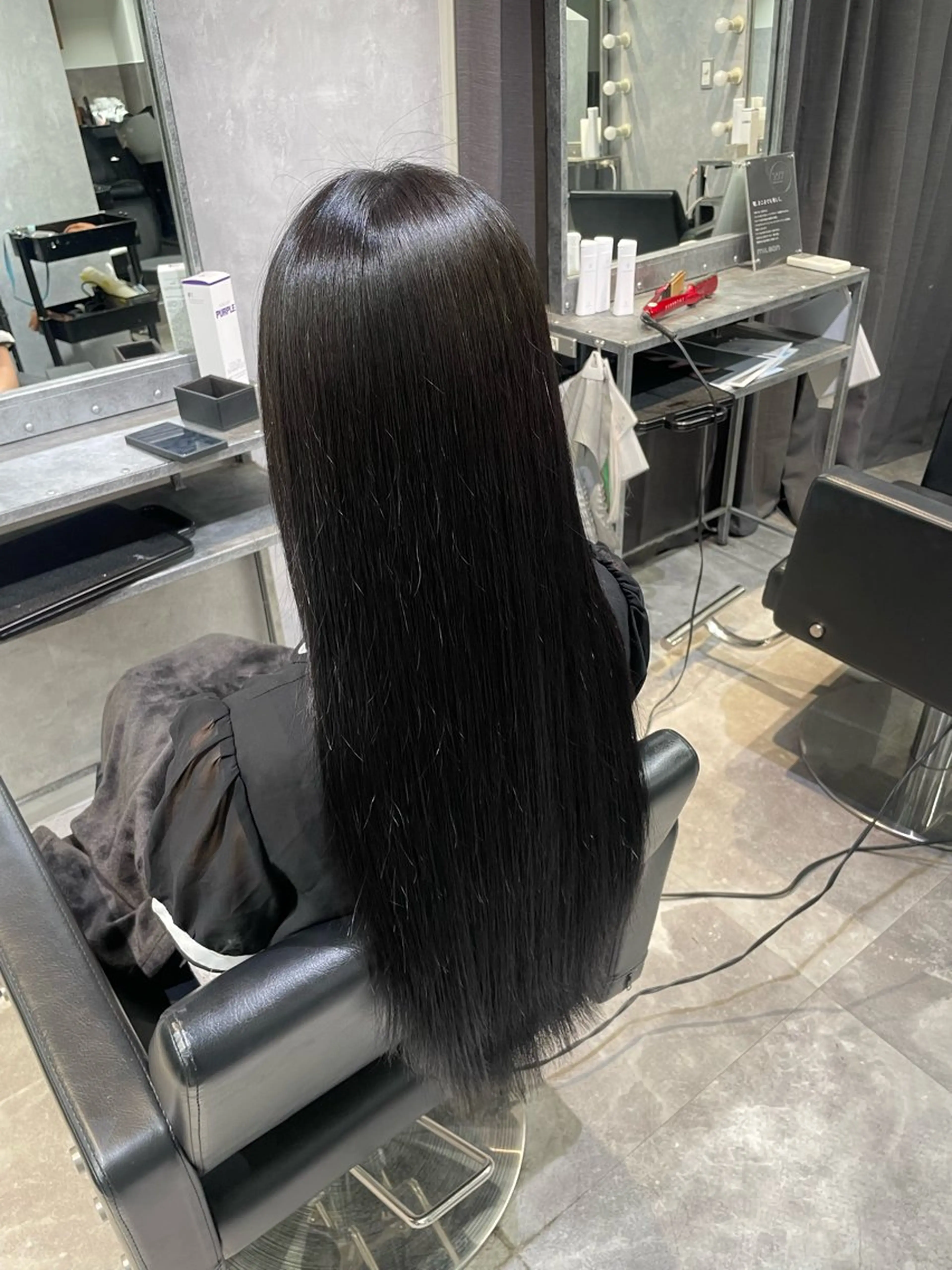 ロング 縮毛矯正 mimiiy fukaのヘアスタイル