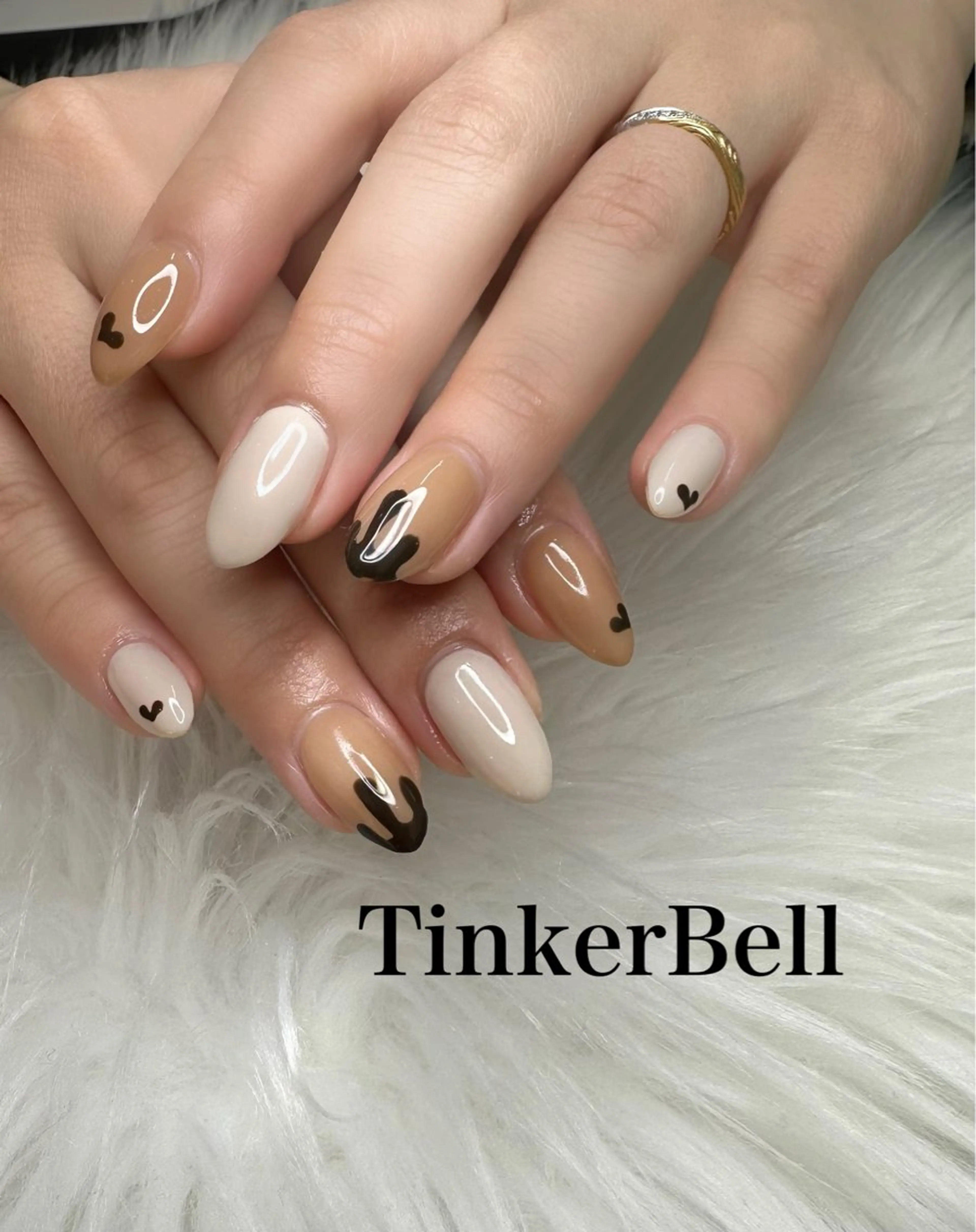 ネイル バレンタイン ハンドネイル Tinker Bellのネイルデザイン