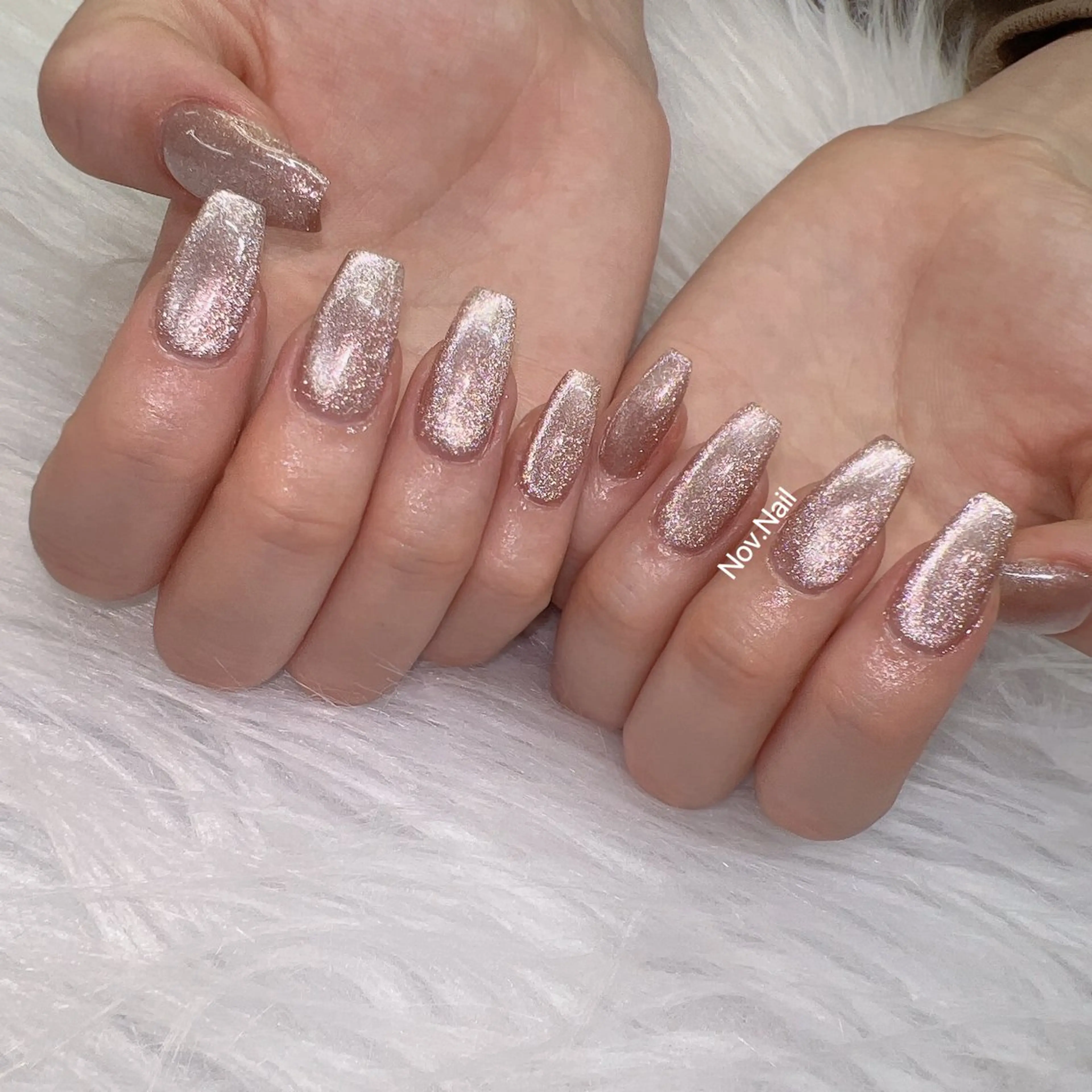 【🎀マグネット／キャツアイネイル】🥳👭の写真