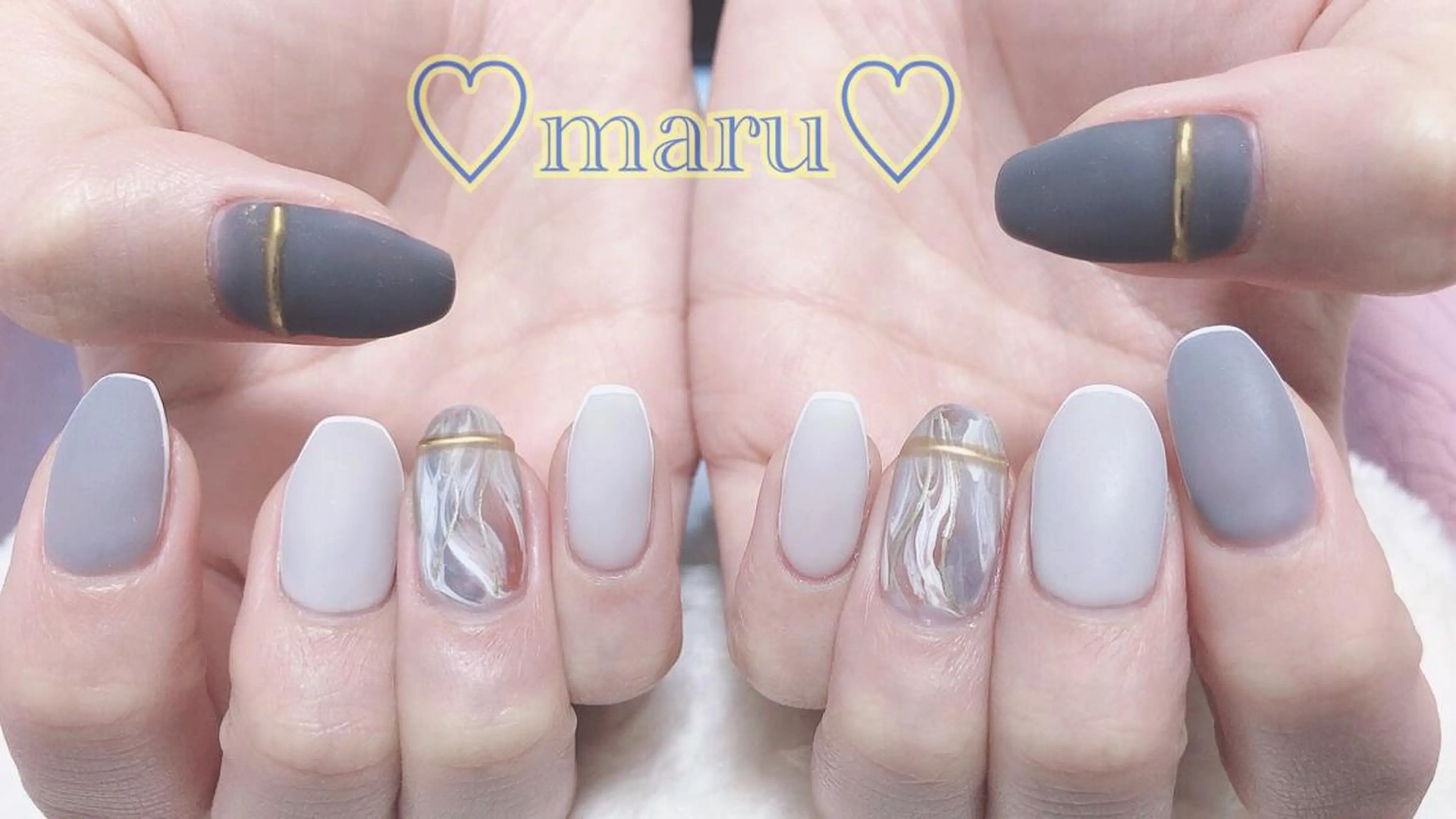 ネイル ハンドネイル フットネイル まるみ ♡のネイルデザイン