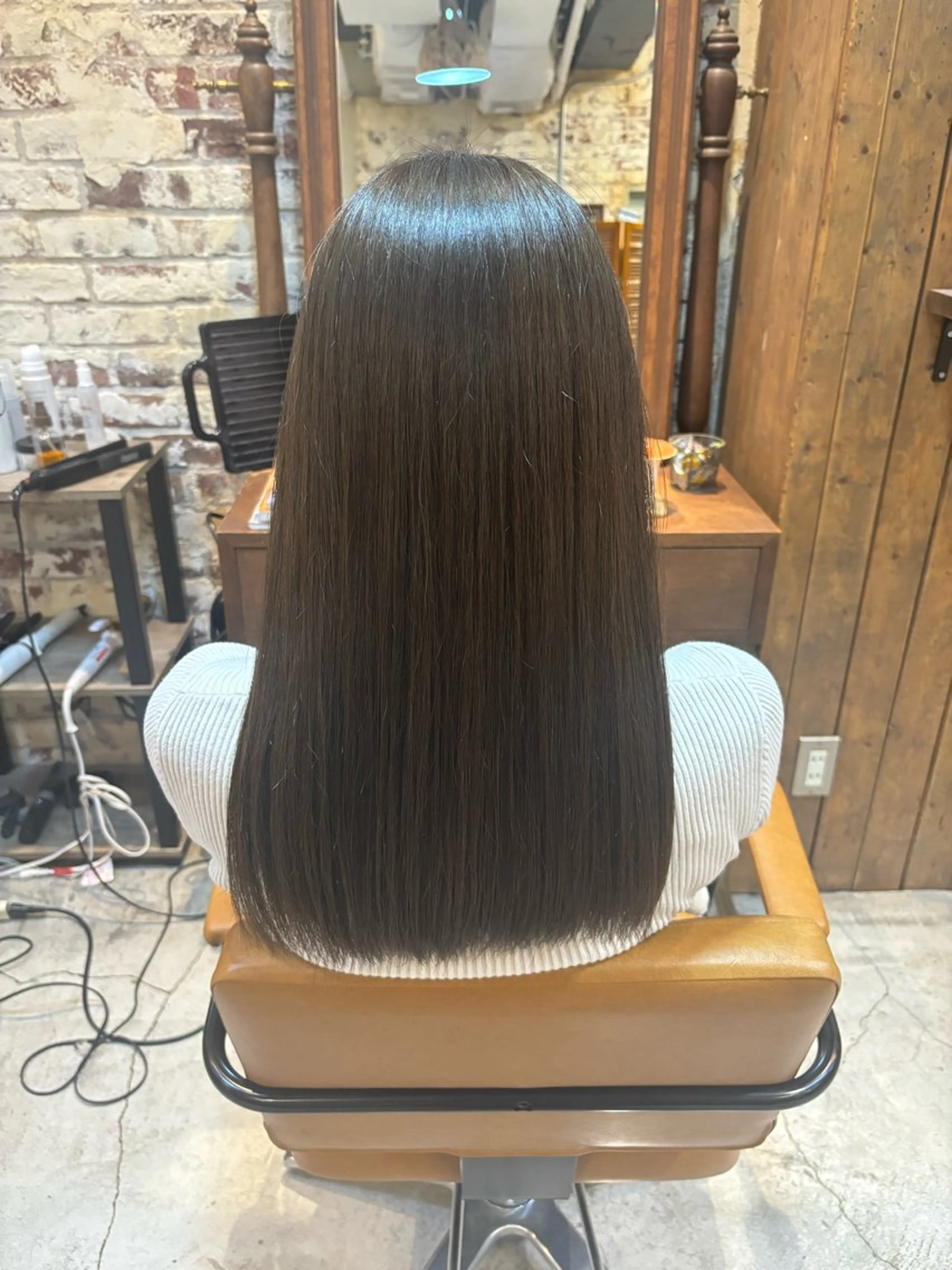 ロング カラー ベージュカラー ブラウンカラー 髪質改善 トリートメント カット ヘアカラー トリートメント 七井 香奈 (なないかな)のヘアスタイル