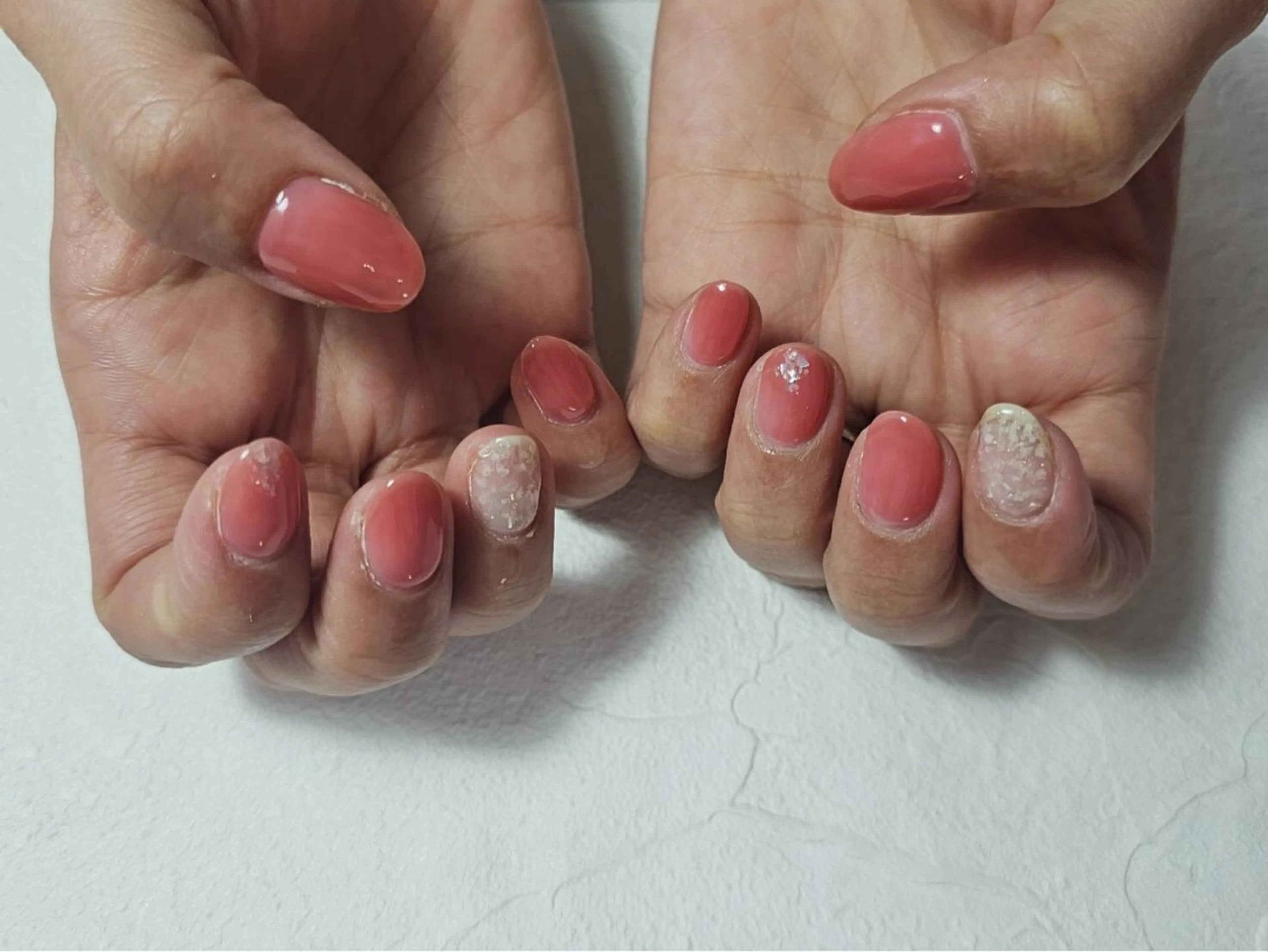 ネイル オーロラネイル フラワーネイル フットネイル フレンチネイル ジェルネイル ハンドネイル Mogu nail 二子玉川のネイルデザイン