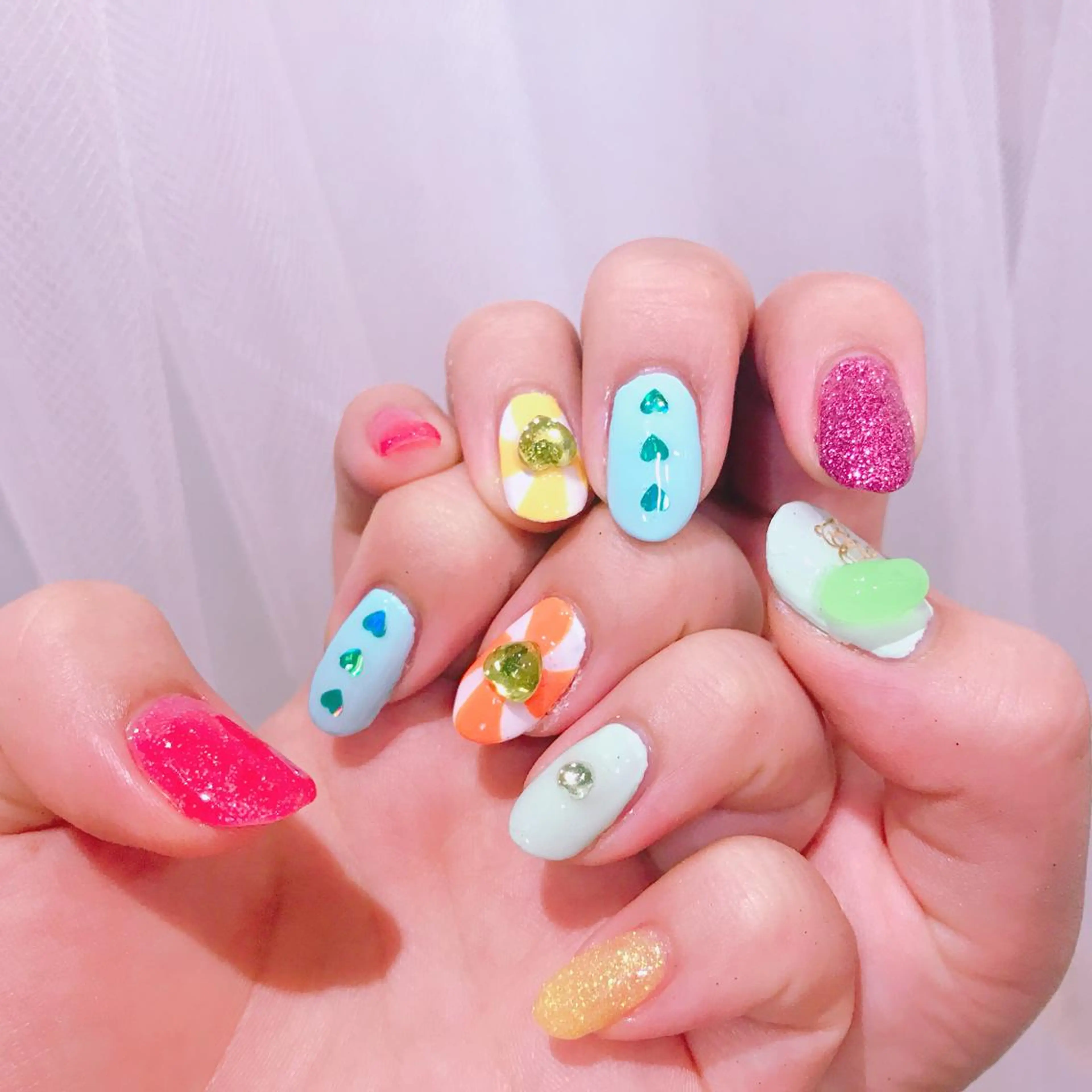 ネイル アートネイル AOI✩⡱ y2kネイルのネイルデザイン