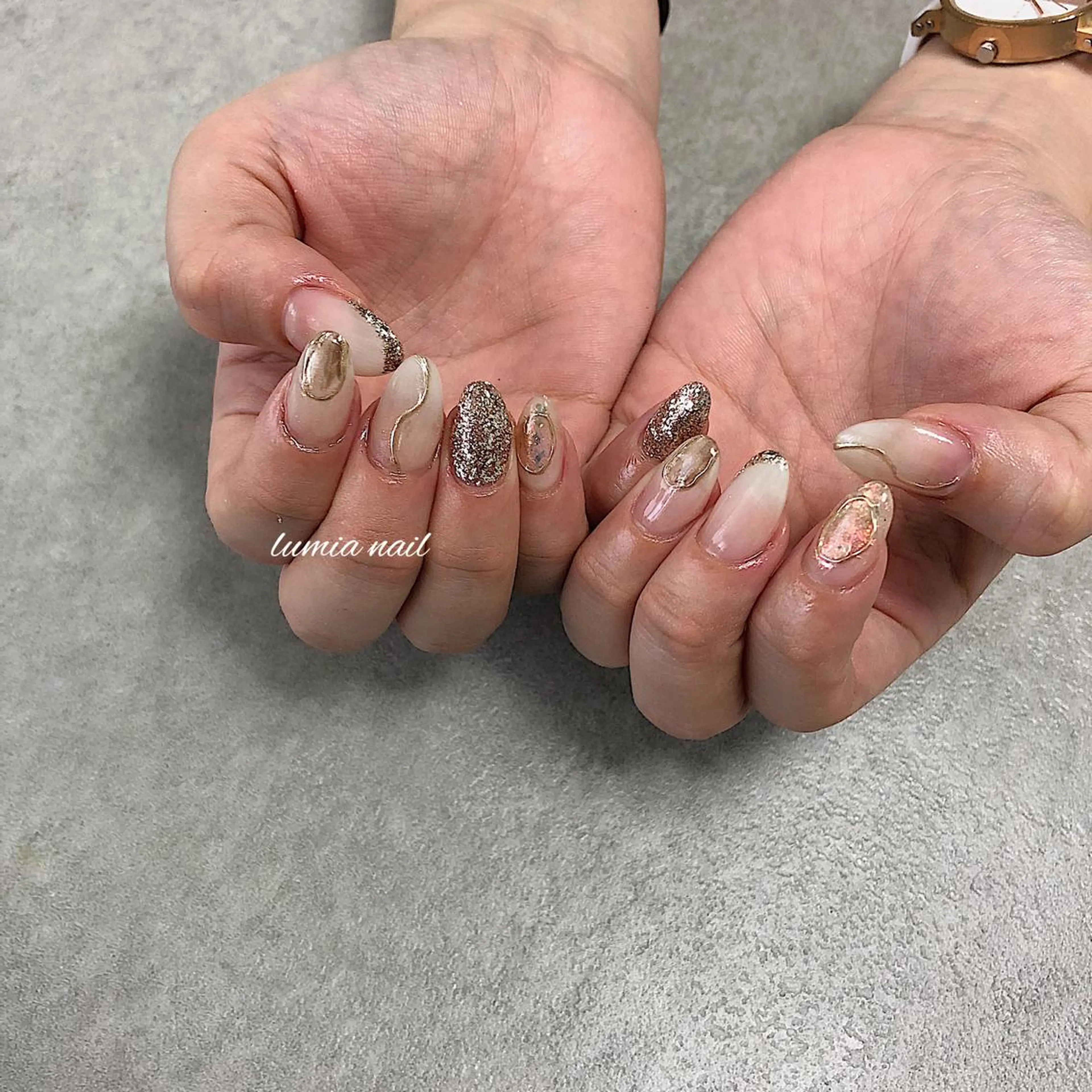 ネイル nail&eyelash Rine所属・Rine 放出 (リネ)のネイルデザイン