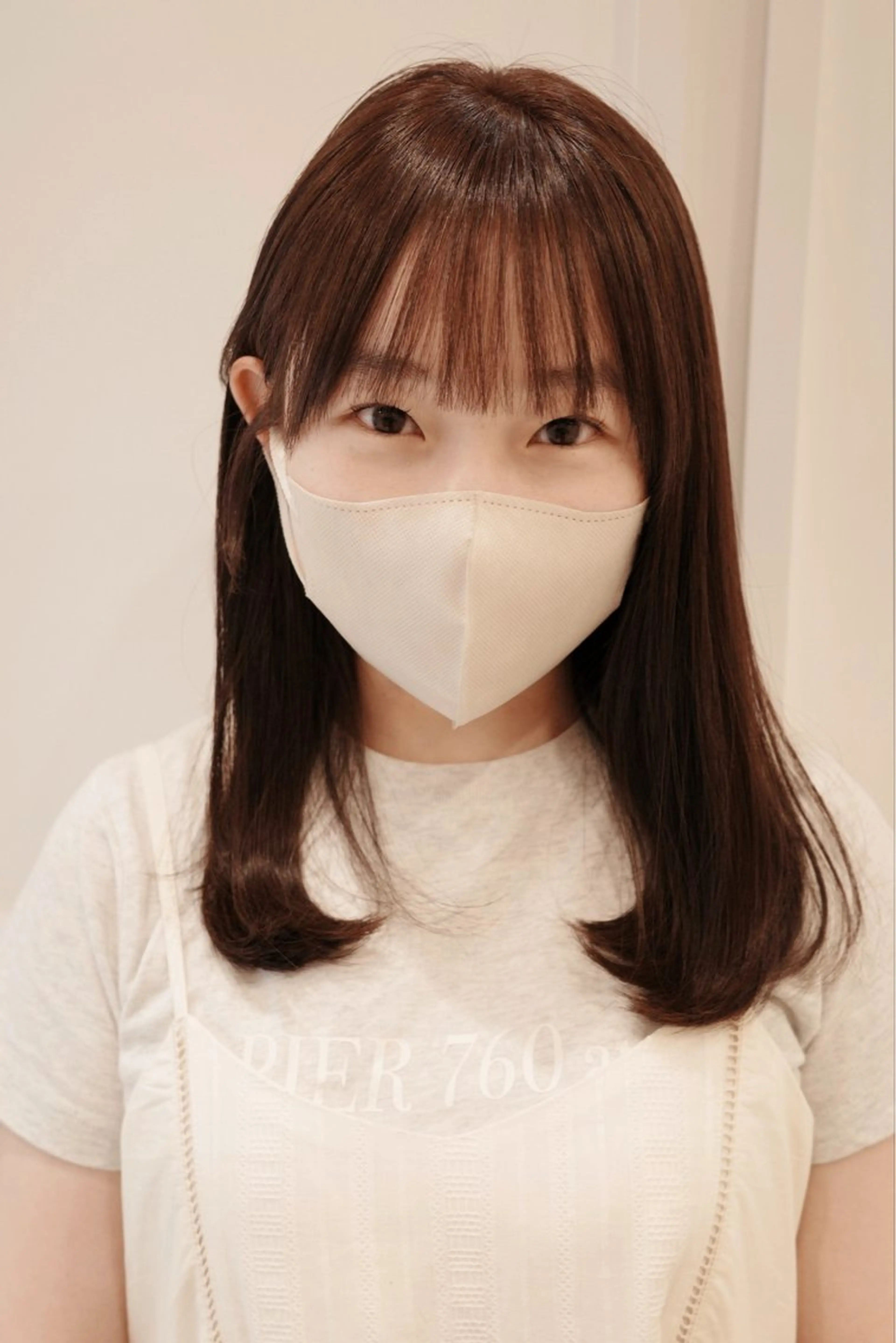 ミディアム カラー ショコラグレージュ グレージュ mayu .のヘアスタイル