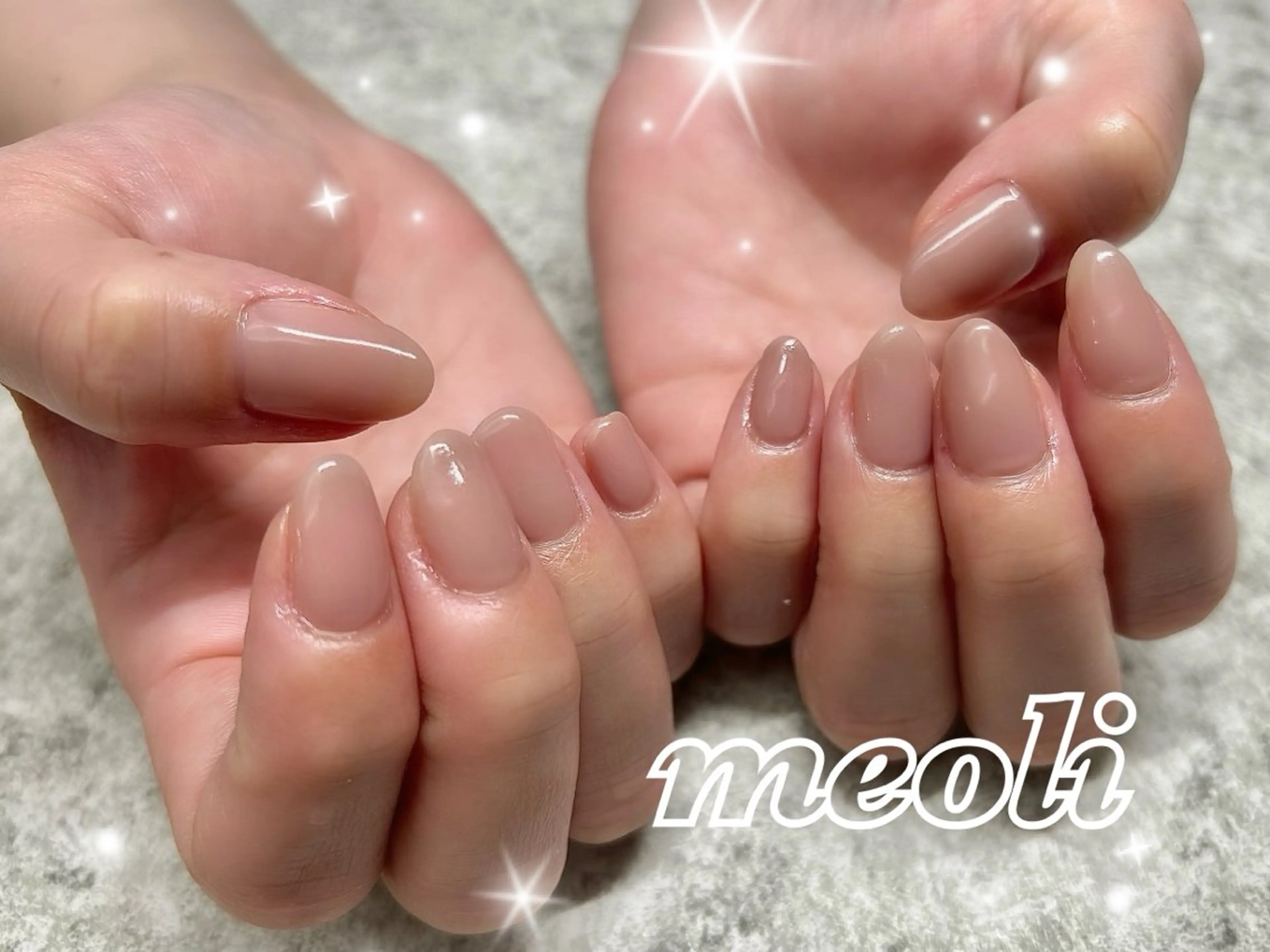 ネイル オフィスネイル シンプルネイル ハンドネイル nail salon meoli　アヤのネイルデザイン