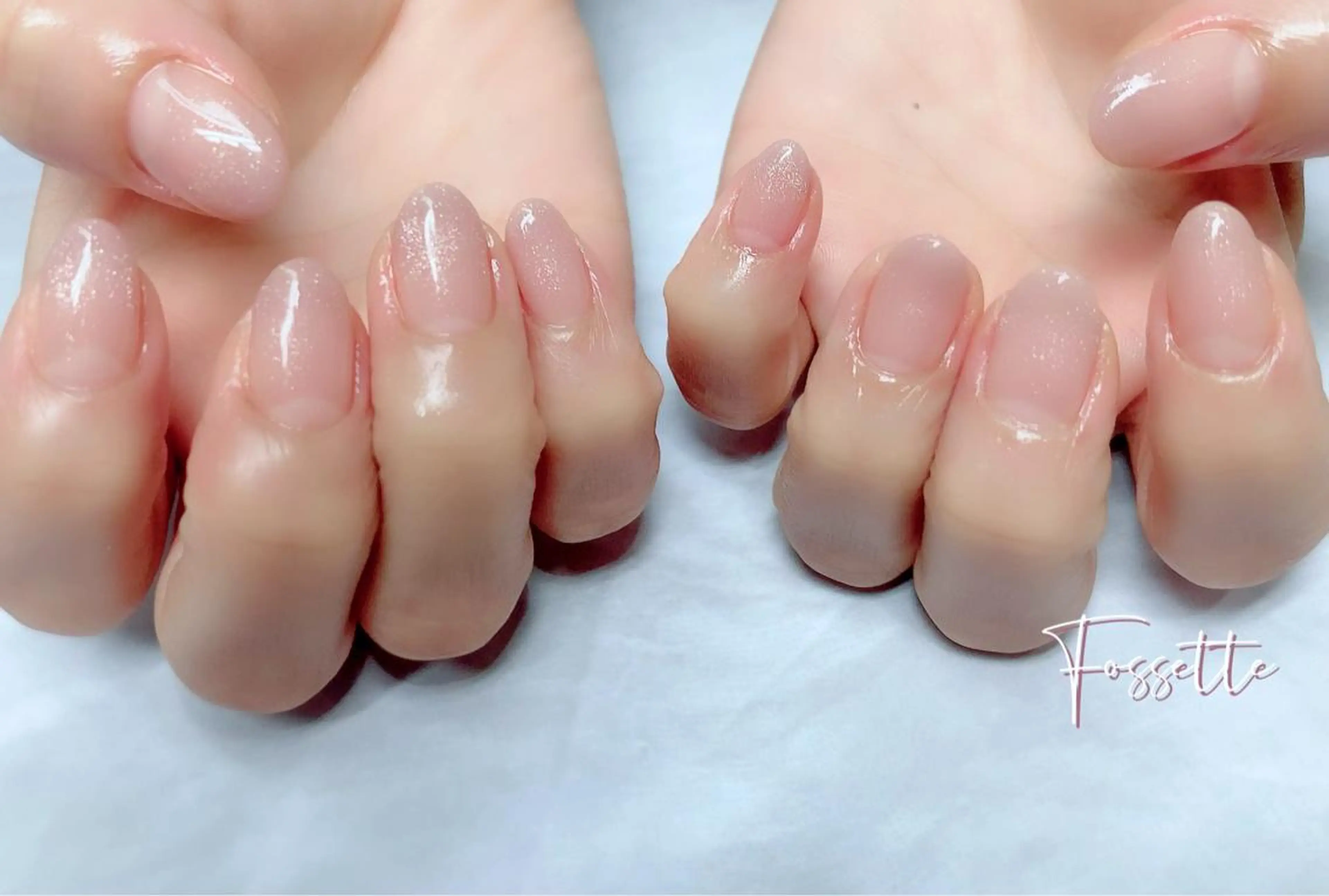 ネイル グラデーション マグネットネイル オフィスネイル シンプルネイル nailsalon Fossetteのネイルデザイン