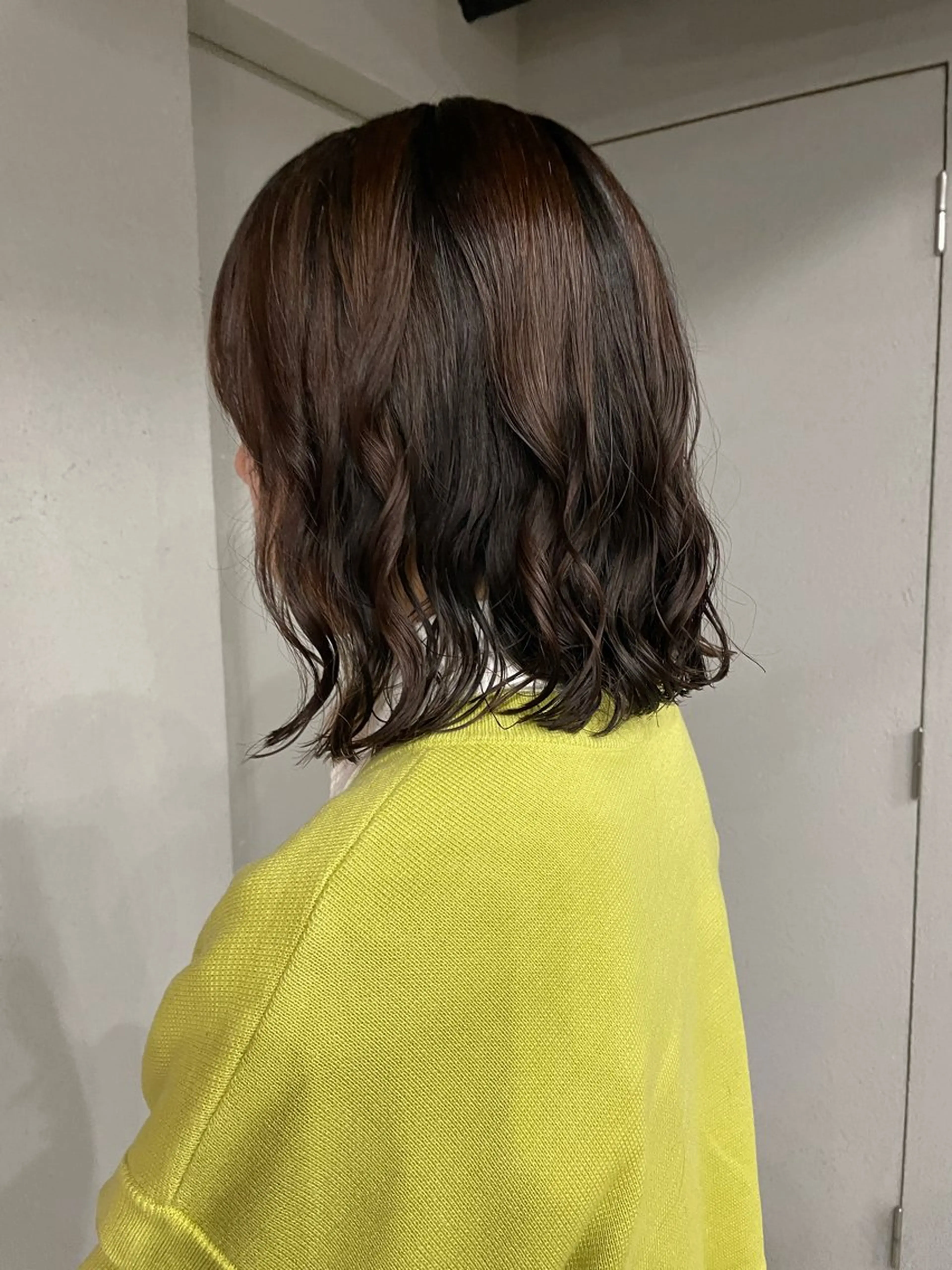 ミディアム カラー パーマ カット パーマ 表参道/髪質改善・ 透明感 colorのヘアスタイル