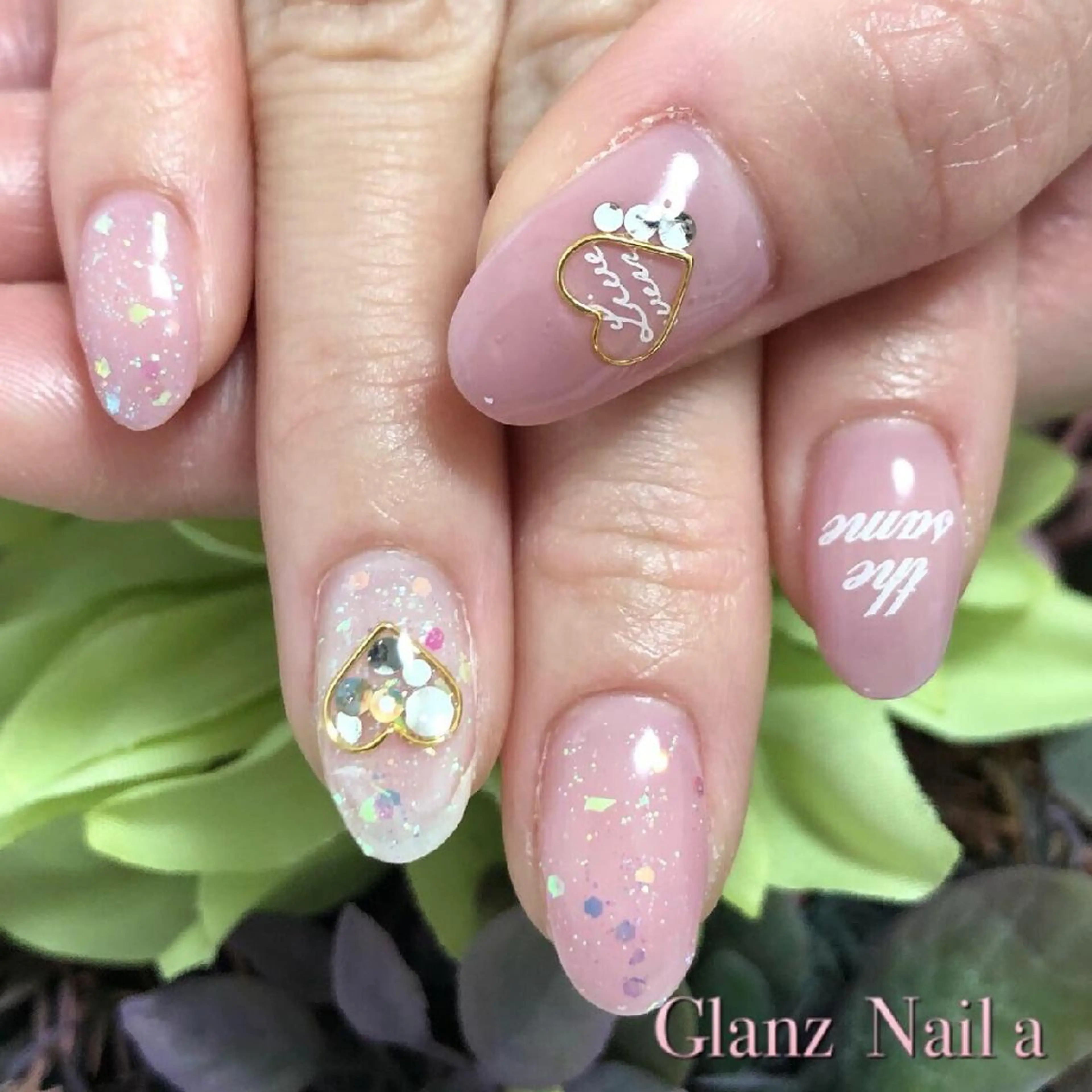 ネイル オーロラネイル ラメ(グリッター) Glanz  Nail aのネイルデザイン