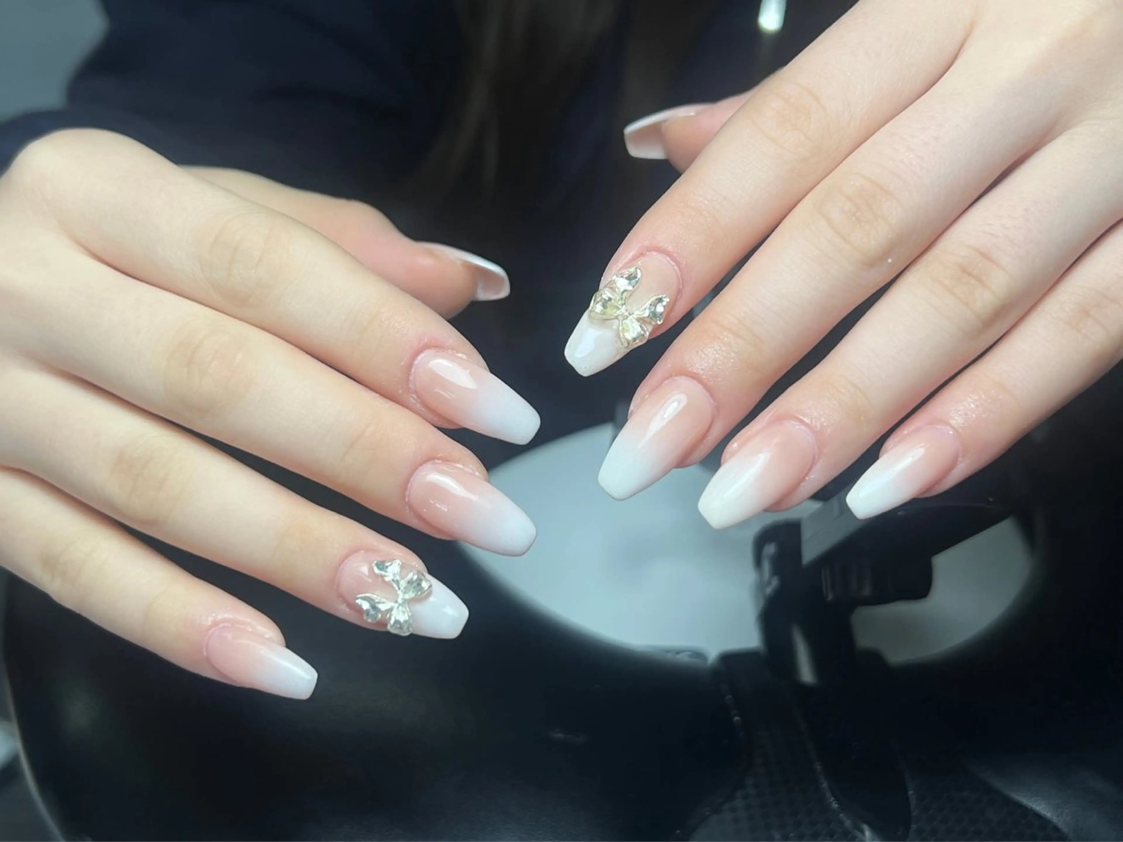 ネイル 韓国ネイル 持ち込み ニュアンスネイル ネイルチップ 冬ネイル RINN ANA.CHUOのネイルデザイン