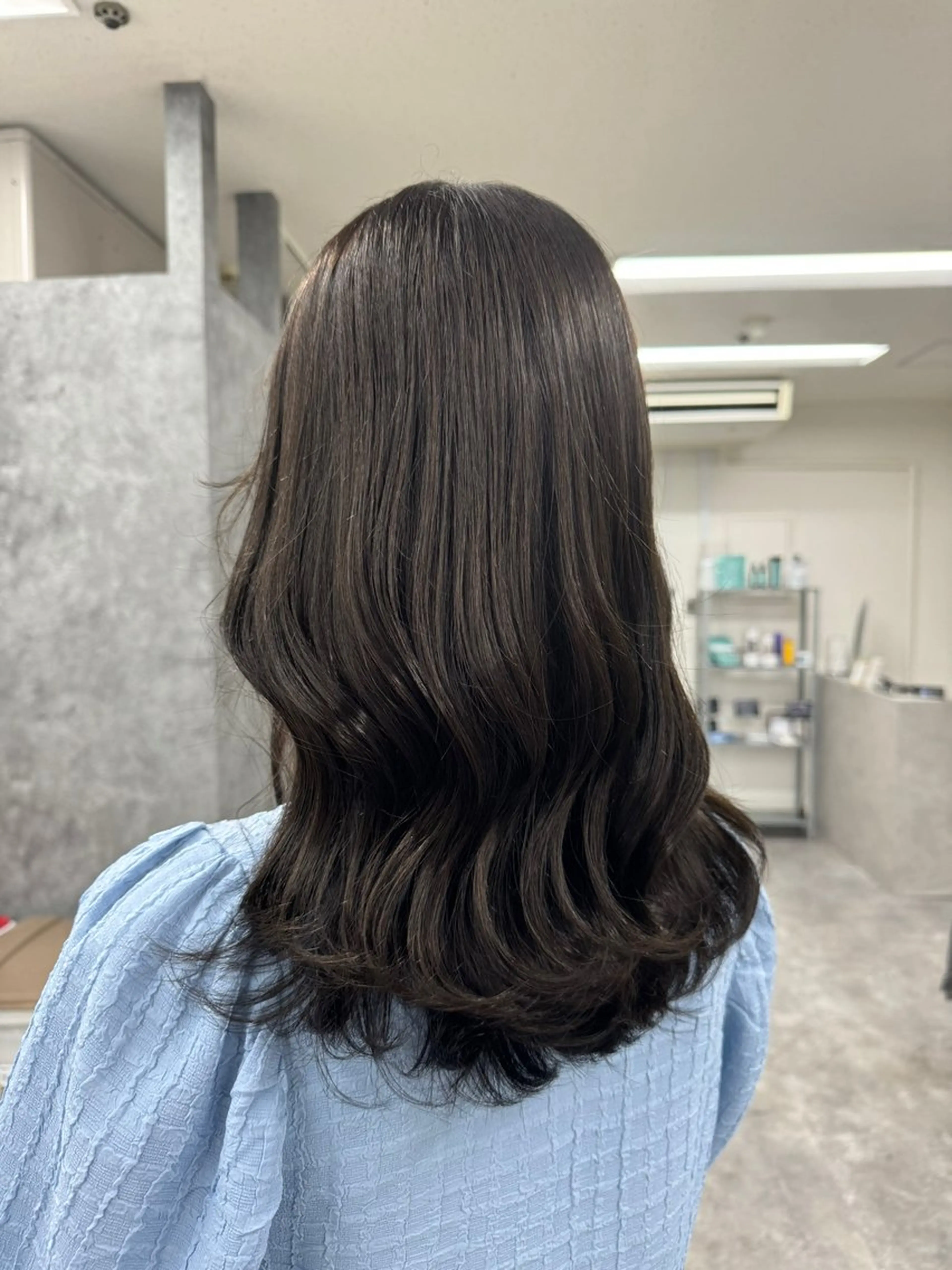 セミロング カラー ヘアカラー トリートメント Eir 神戸所属・髪質改善/縮毛矯正 長井 美佐子のヘアスタイル