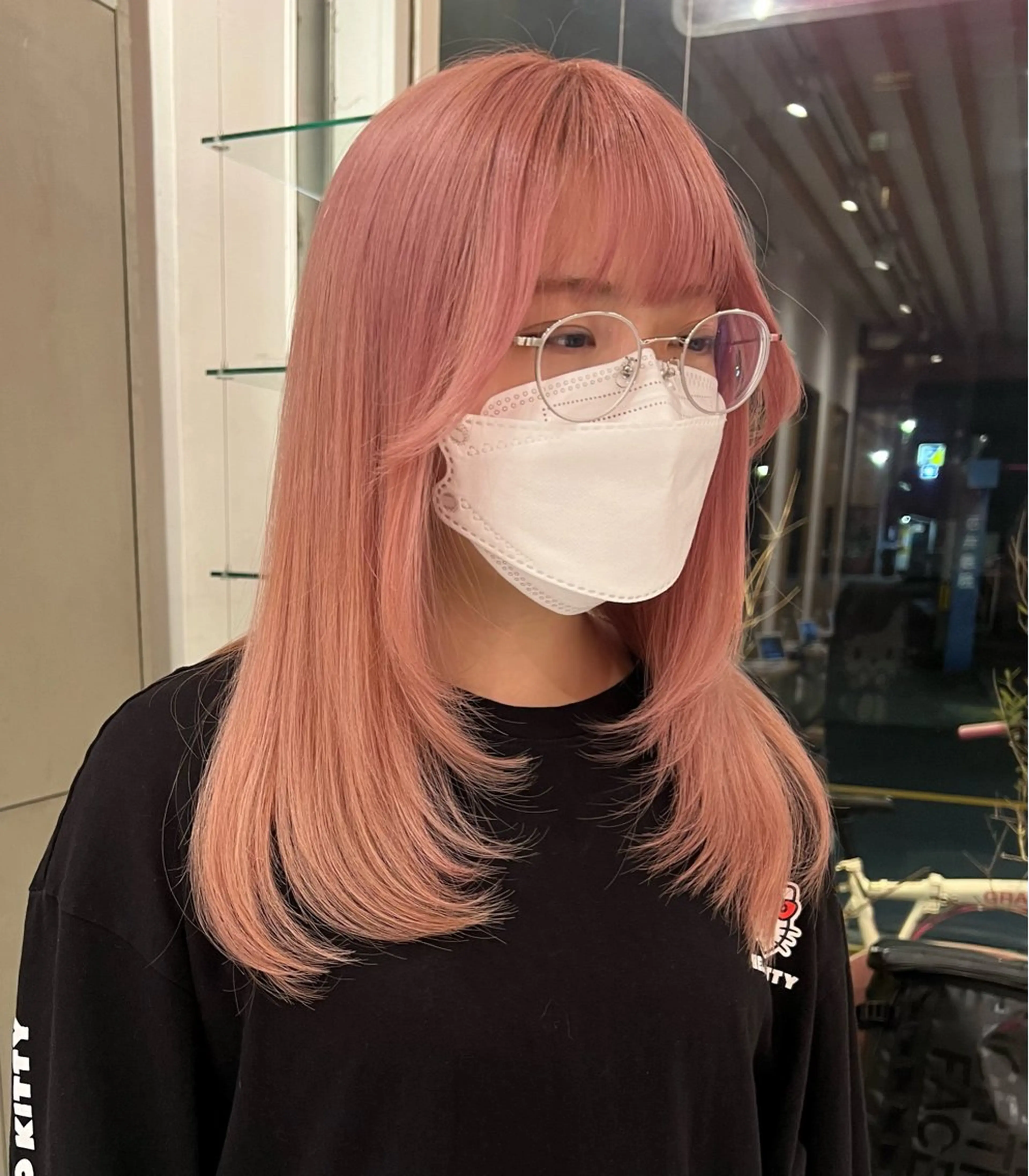 ミディアム D’na所属・🎀暖色ガーリー/ ボブ/みさき🎀のヘアスタイル