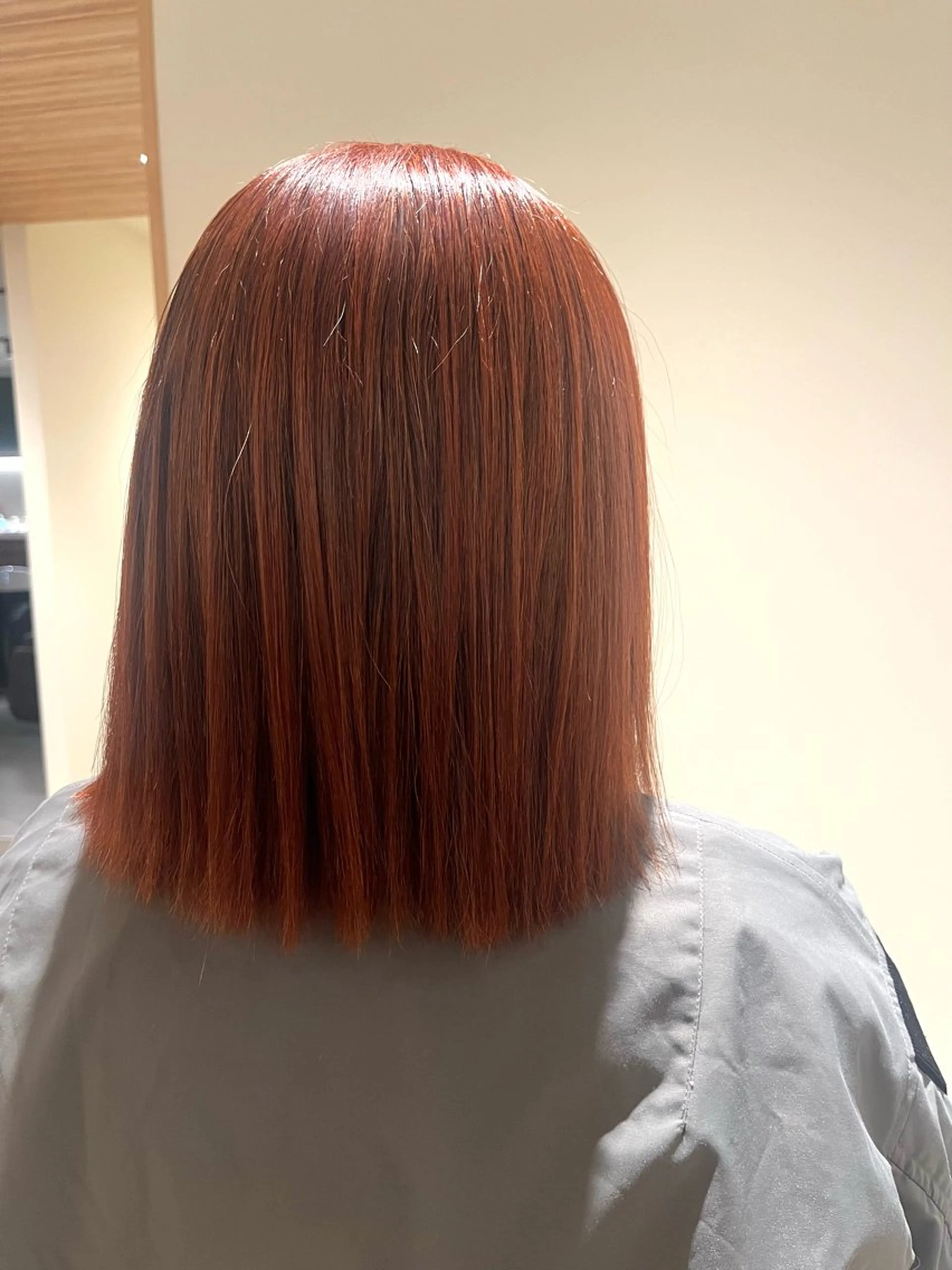 ミディアム オレンジブラウン ふるやま あいか🎀のヘアスタイル