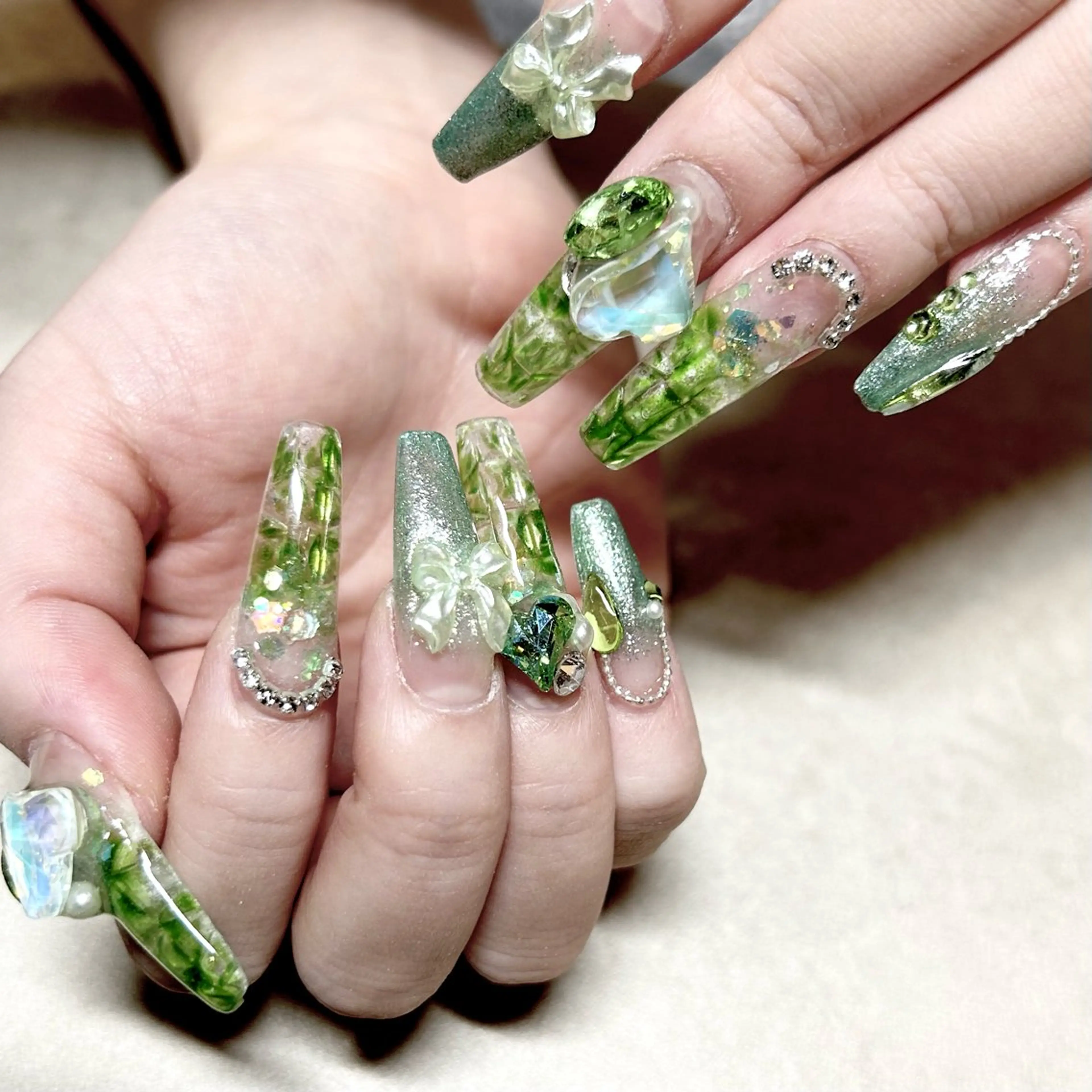 ネイル 持ち込み スカルプネイル ネイルチップ ハンドネイル ハンドケア she nail studio所属・パラジェル/スカルプ salonOerbaのネイルデザイン